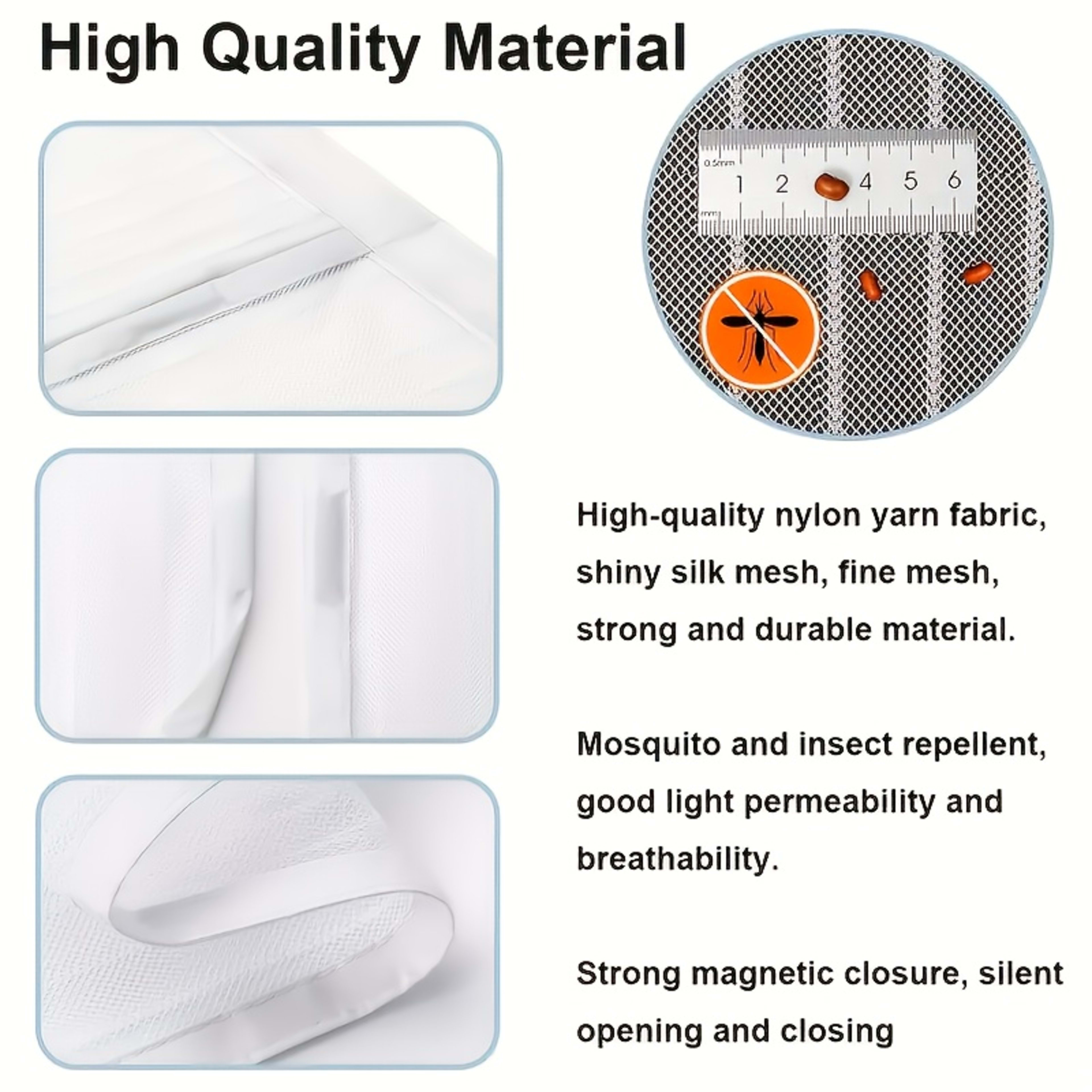 Automatic Self Closing Magnetic Screen Door  Heavy Duty Magnetic Closure, No Drilling Required, Suitable For Indoor Outd 13