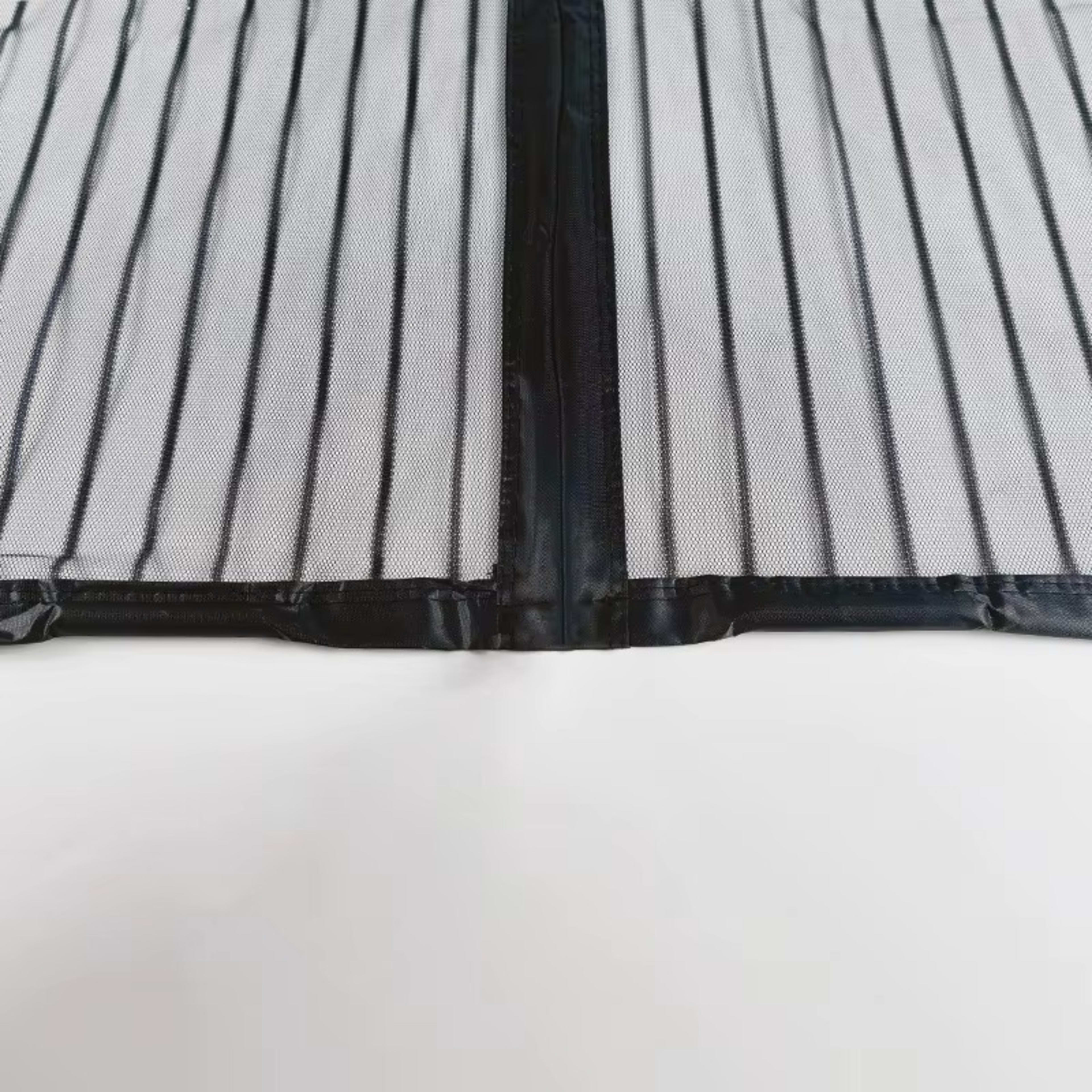 A Magnetic Mosquito-proof Door Curtain Made Of Fine Mesh Material That Effectively Keeps Mosquitoes Away. It Features A  1