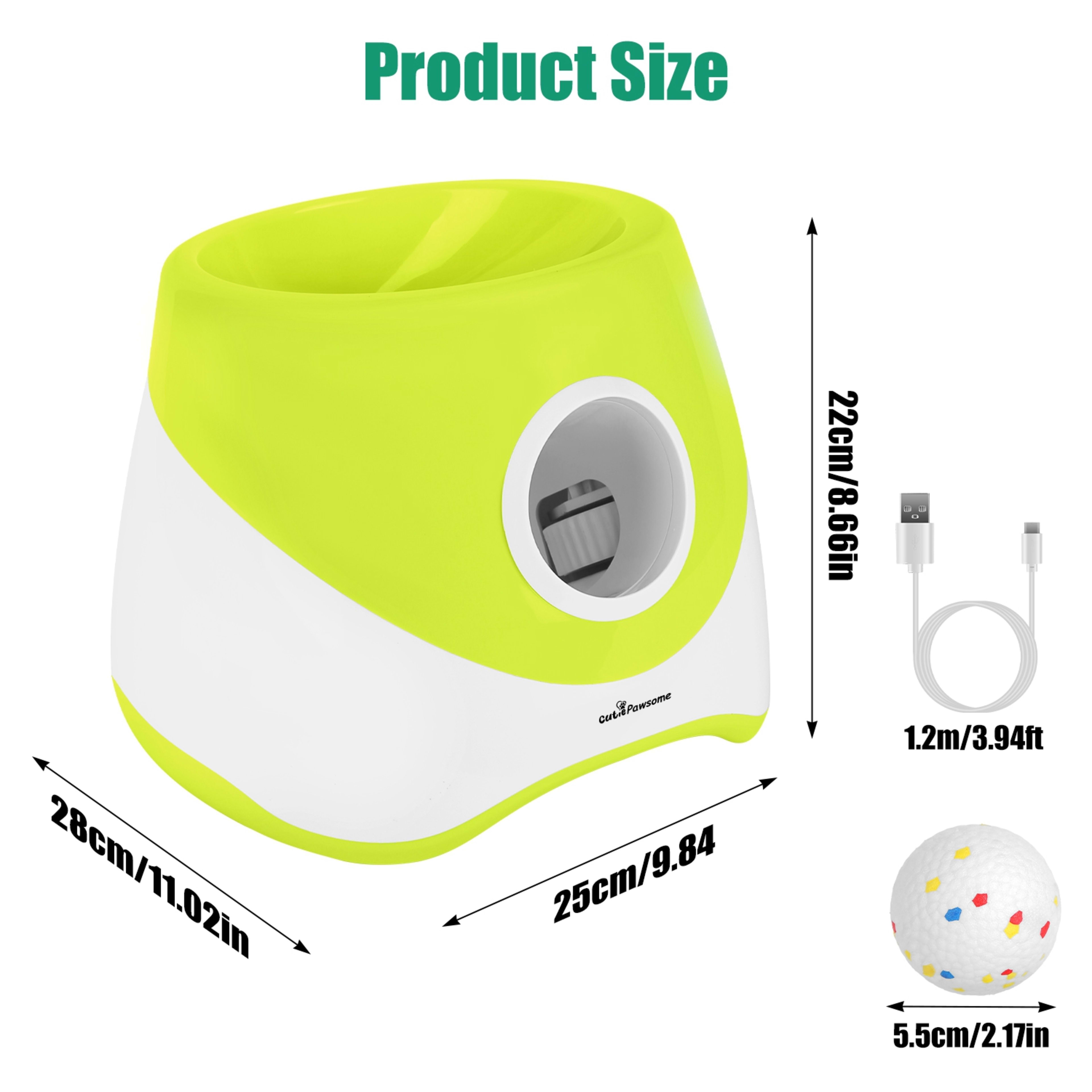 Automatic Dog Ball Launcher Rechargeable Interactive Pet Ball Thrower For Small Medium Dogs Interactive Dog Fetch Toy Wi
