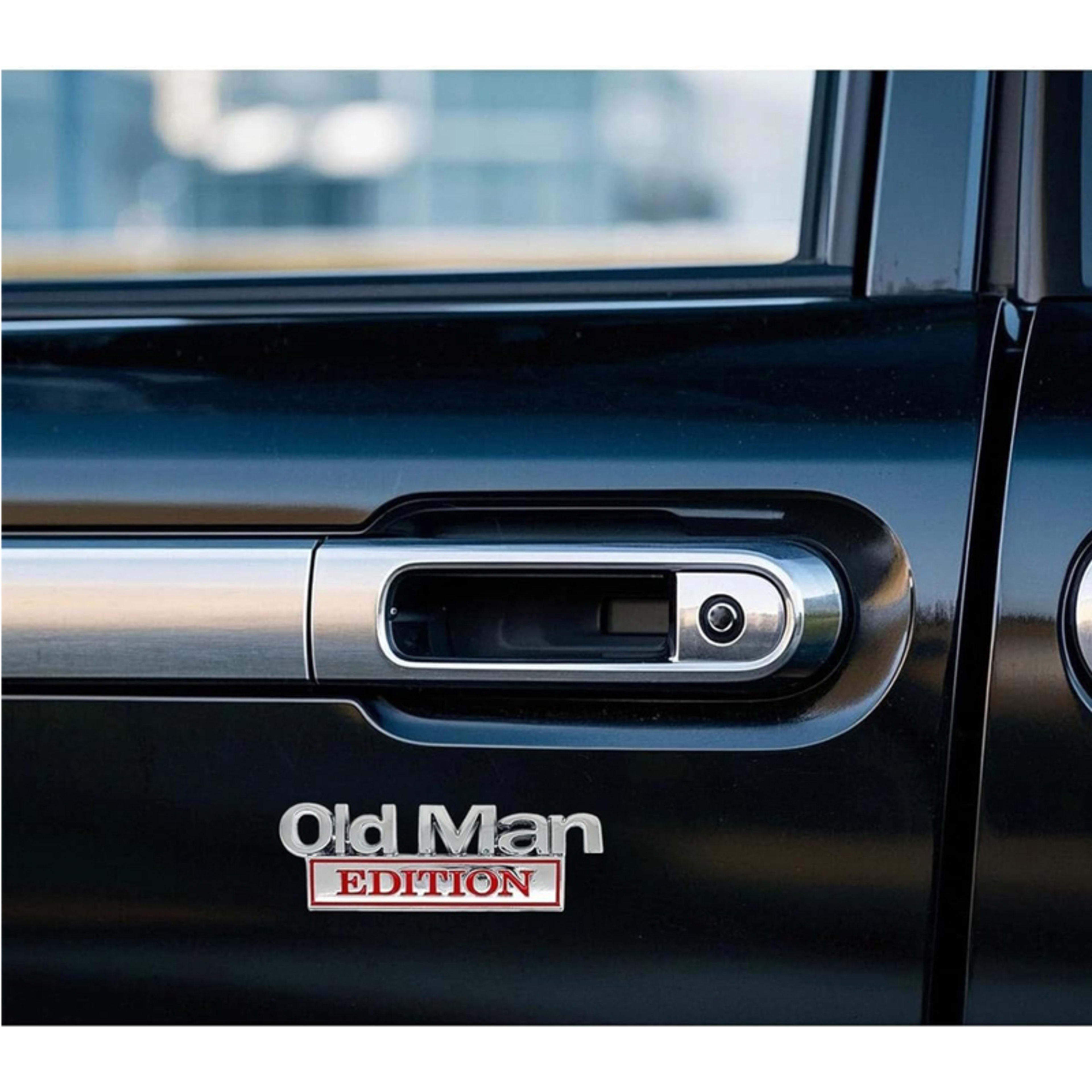 2pack Old Man Edition Emblems, Seabee Emblem 3D Badge Decal Car Truck SUV,Refrigerator Sticker,Window Display Stickers,B 5