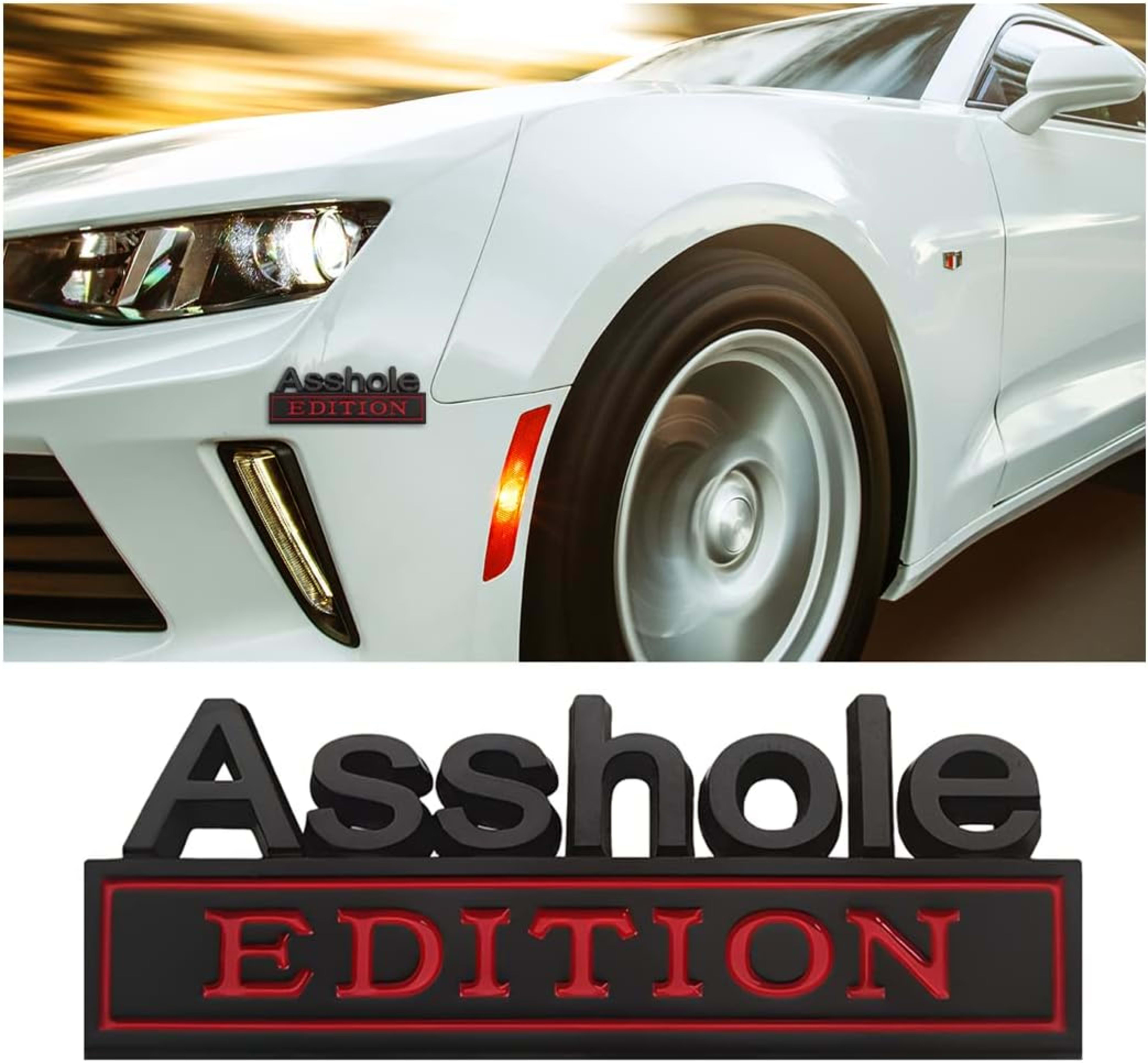 2pcs Emblem Car Decal, 3D Metal Letter Badge For Auto Front Hood, Trunk, Fender, Strong Adhesive Car Replacement Sticker 8