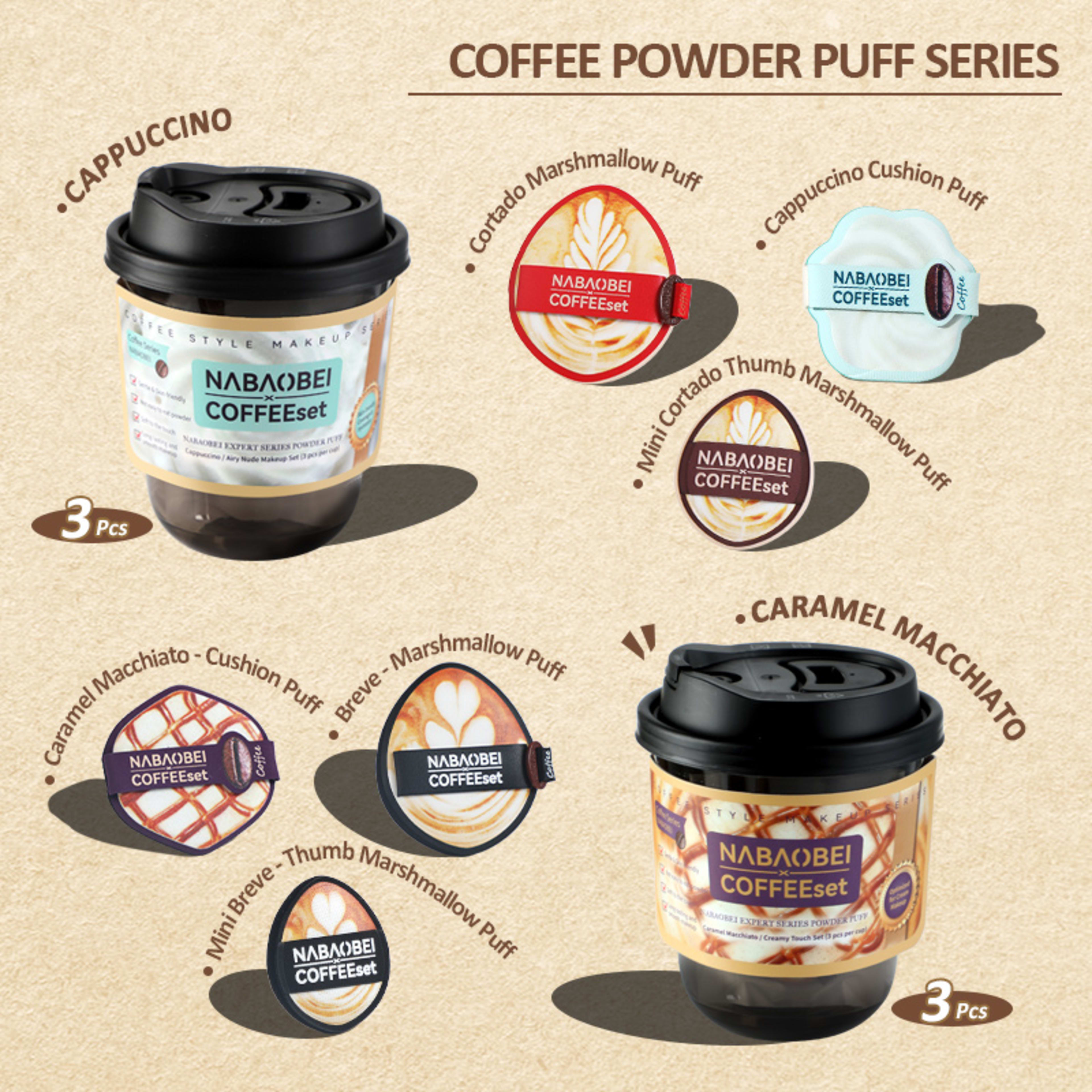 Caramel Macchiato Series Ultra-Soft Creamy Touch Sponge Combo  3Pcs Per Pack 9