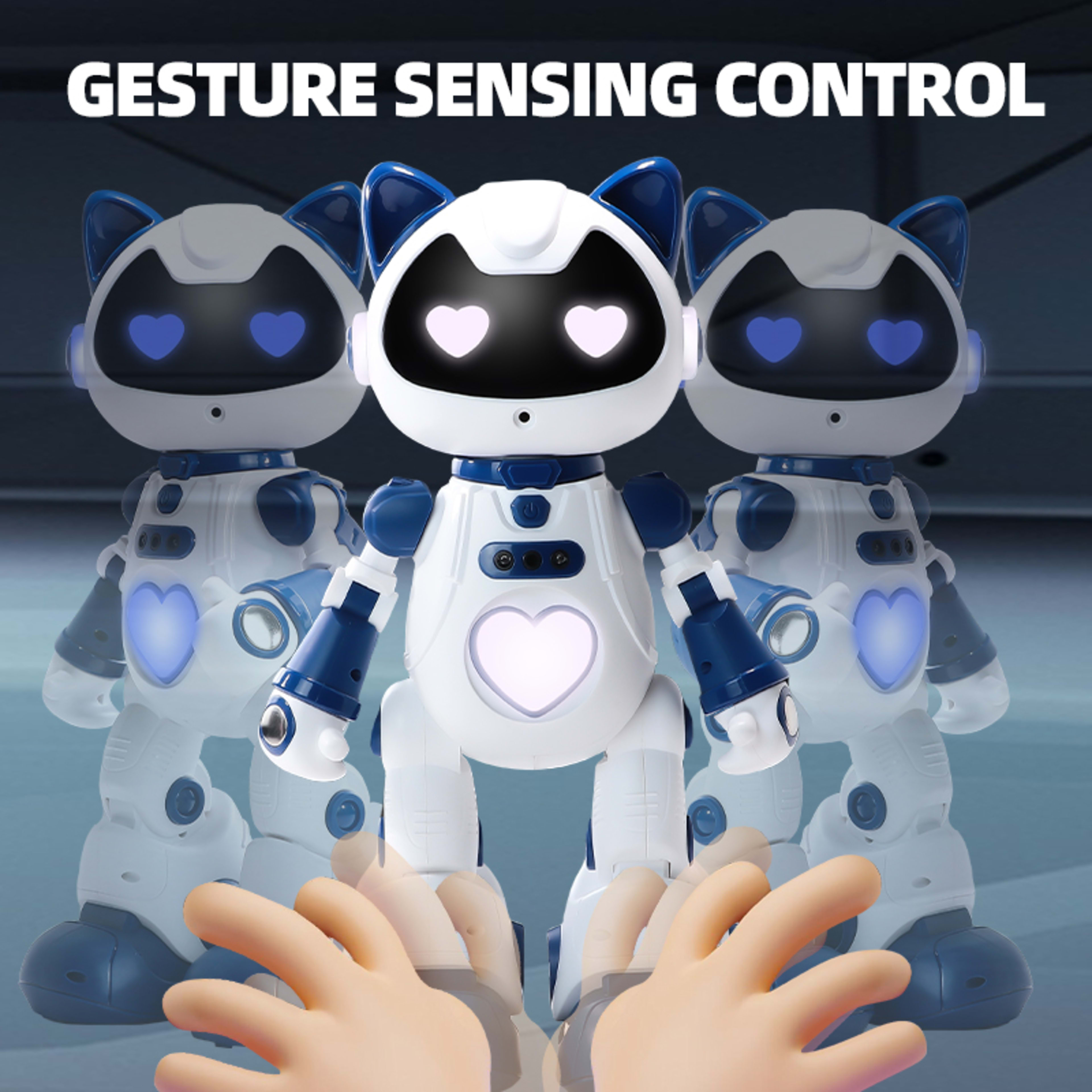 Intelligent Programming Gesture Induction Robot Spray Cool Breathing Lamp Children's Toys 4
