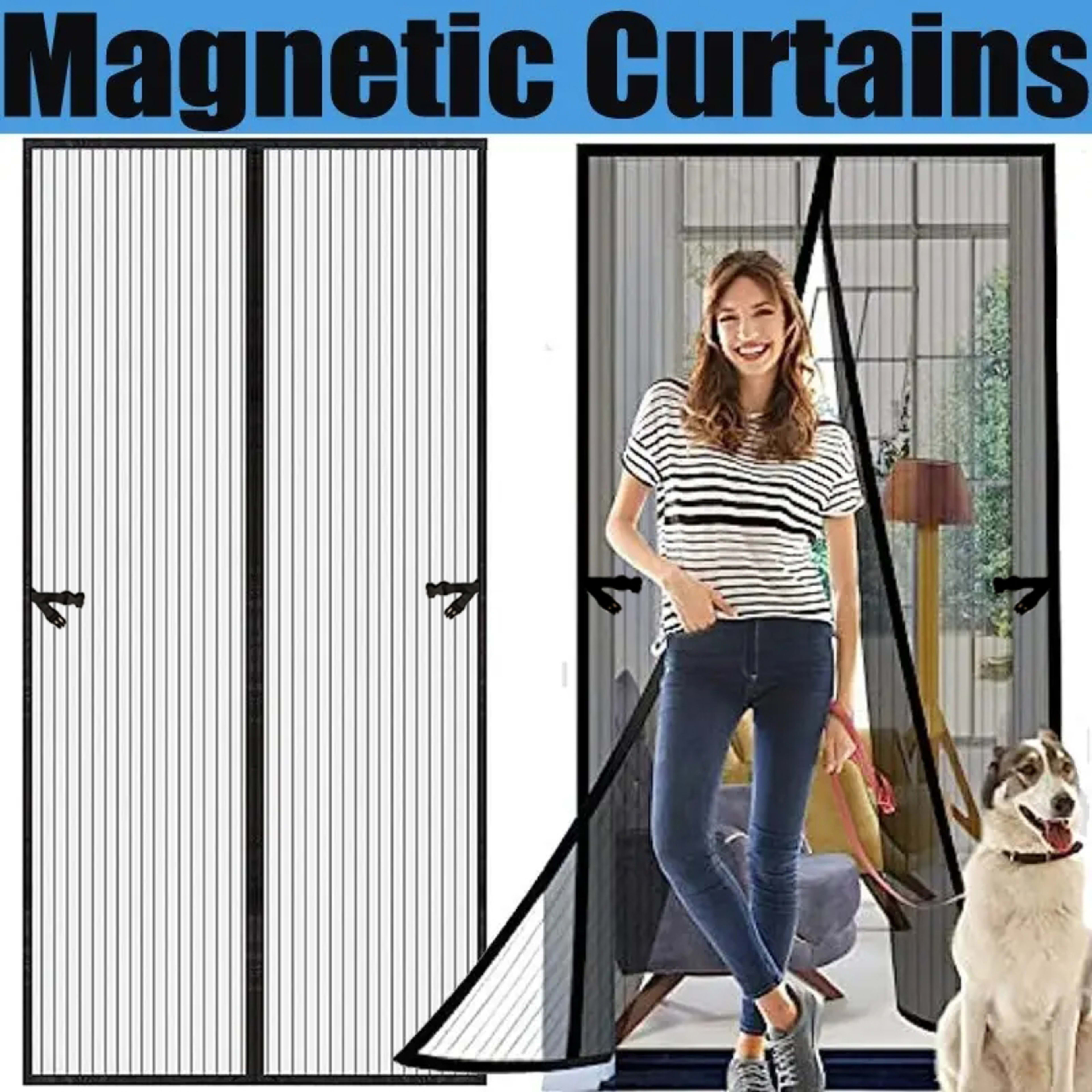 One Magnetic Mosquito Screen Door, Upgraded Summer Screen Window, No Drilling Needed, Made Of Diamond Mesh Material - In 16