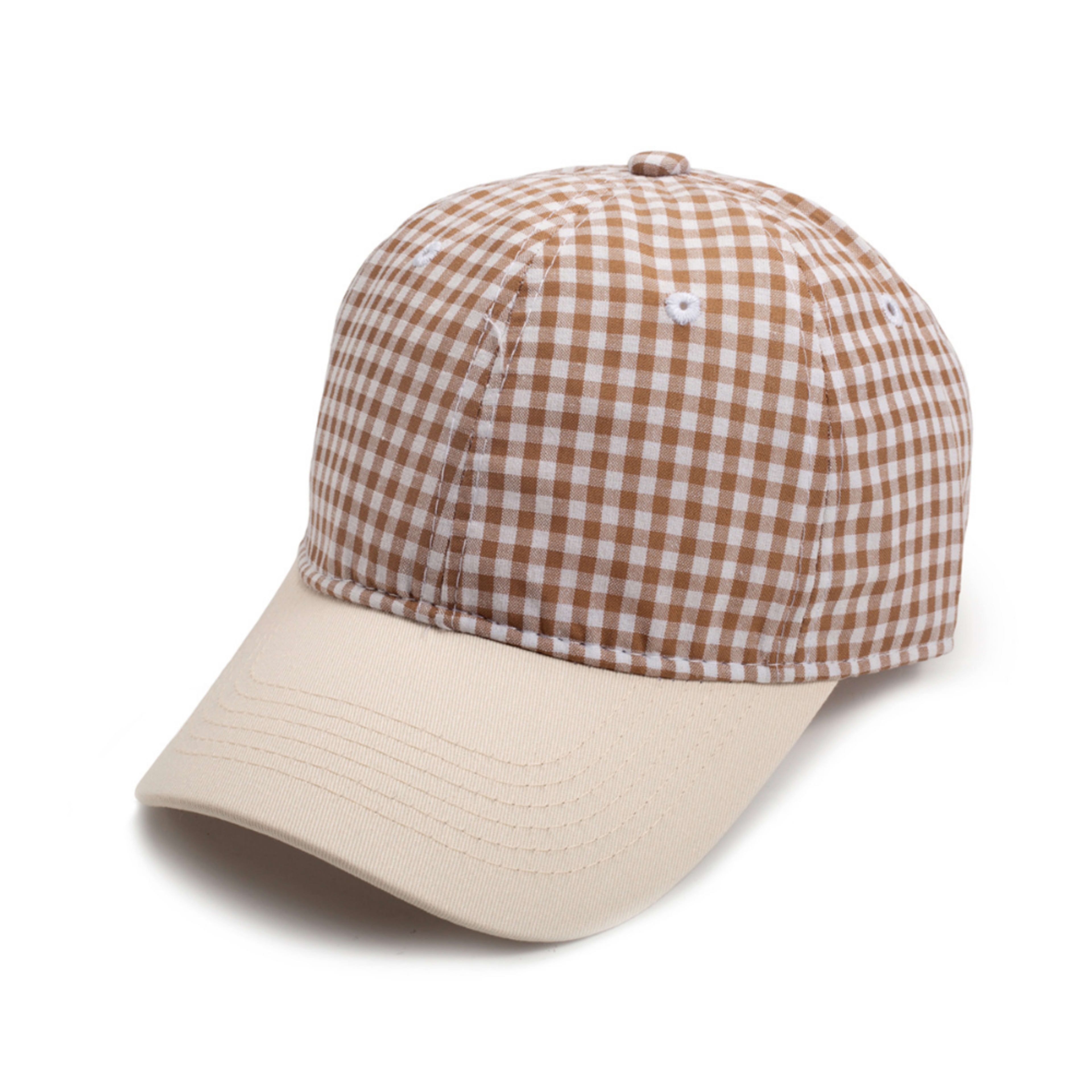 Men's And Women's Multi-color Small-checkered Baseball Cap. Fashionable And Fresh Style. Perfect For Summer Walks, Outin 8