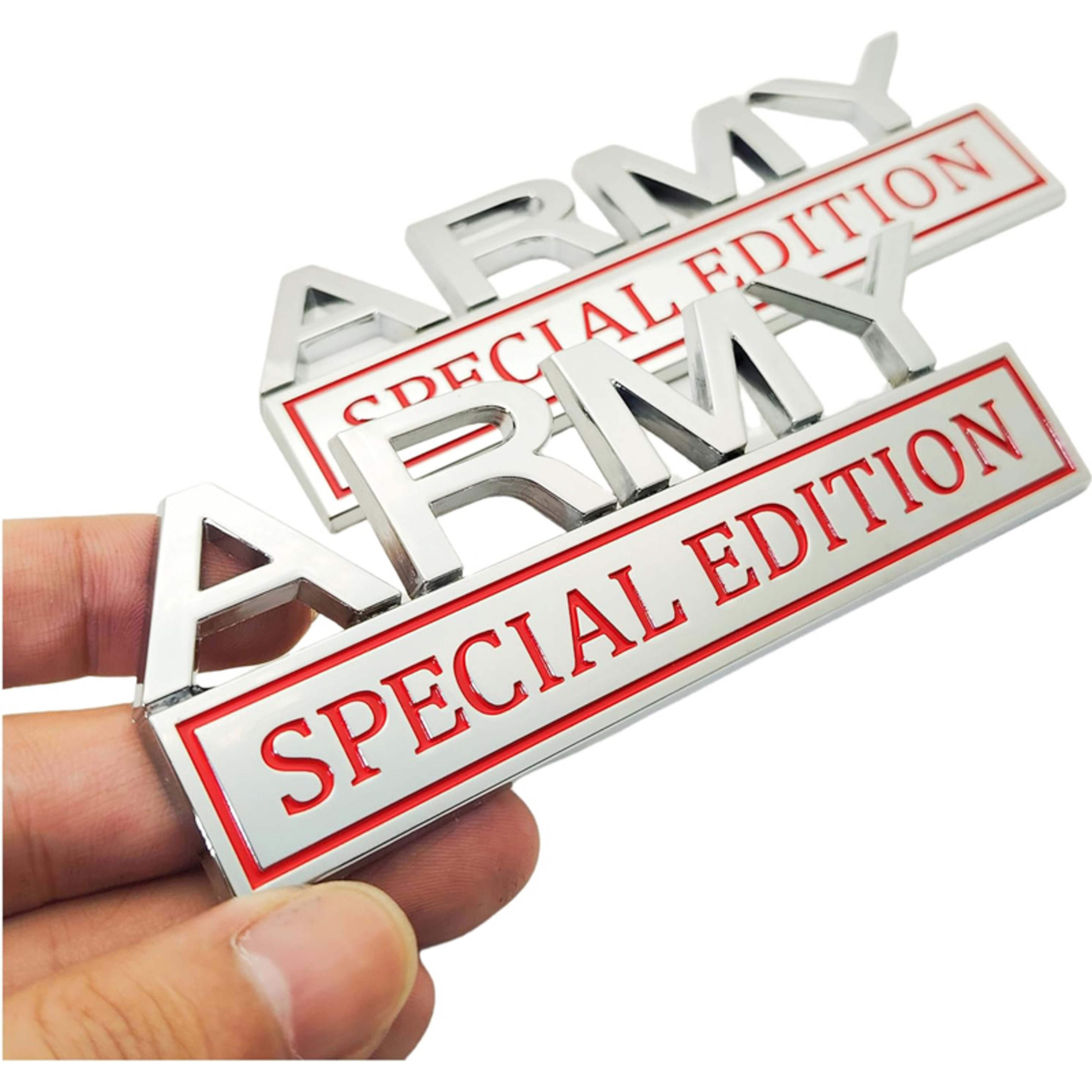 2pack Army Special Edition Emblems, Army Car Emblem 3D Badge Decal Car Truck SUV,Refrigerator Sticker,Window Display Sti 9