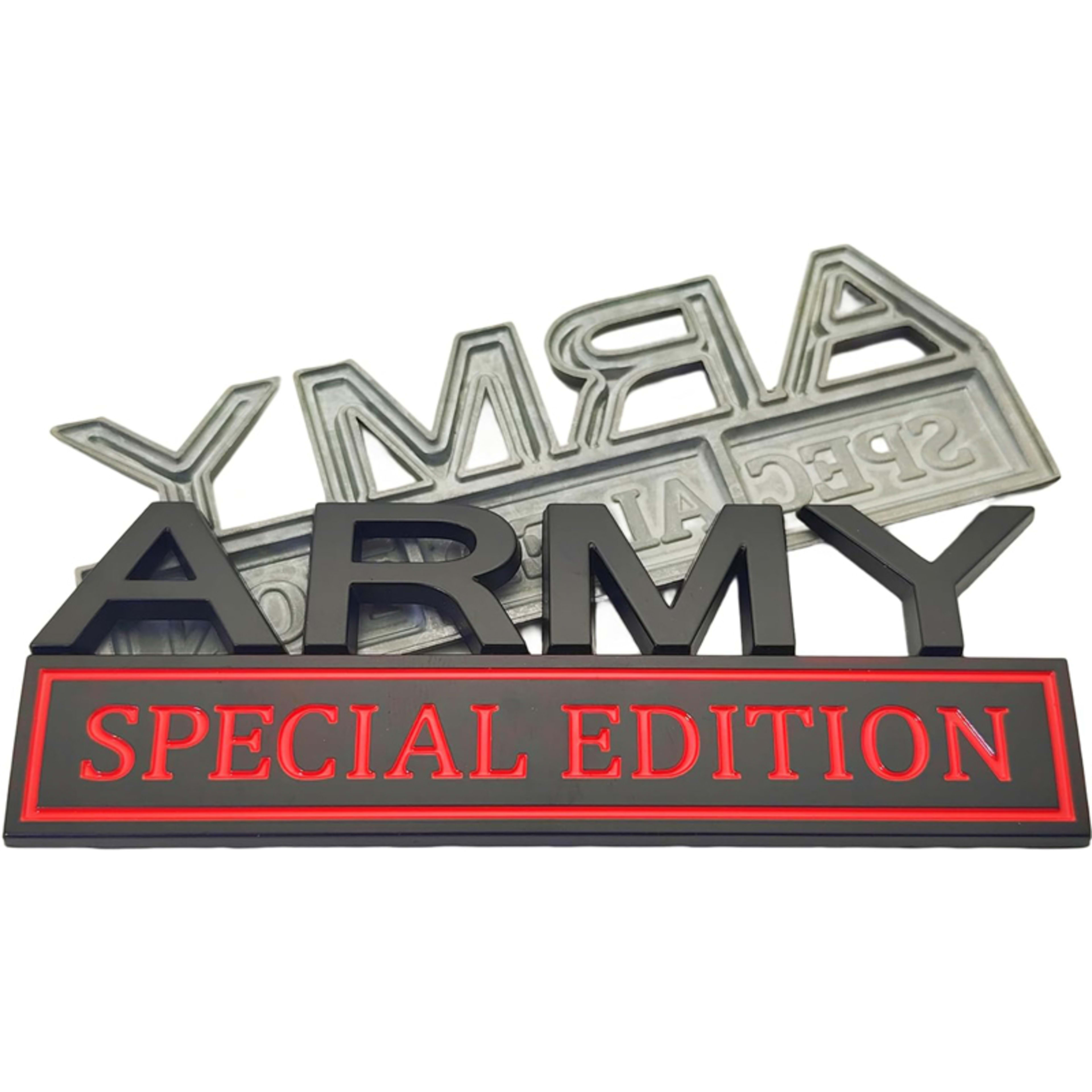 2pack Army Special Edition Emblems, Army Car Emblem 3D Badge Decal Car Truck SUV,Refrigerator Sticker,Window Display Sti