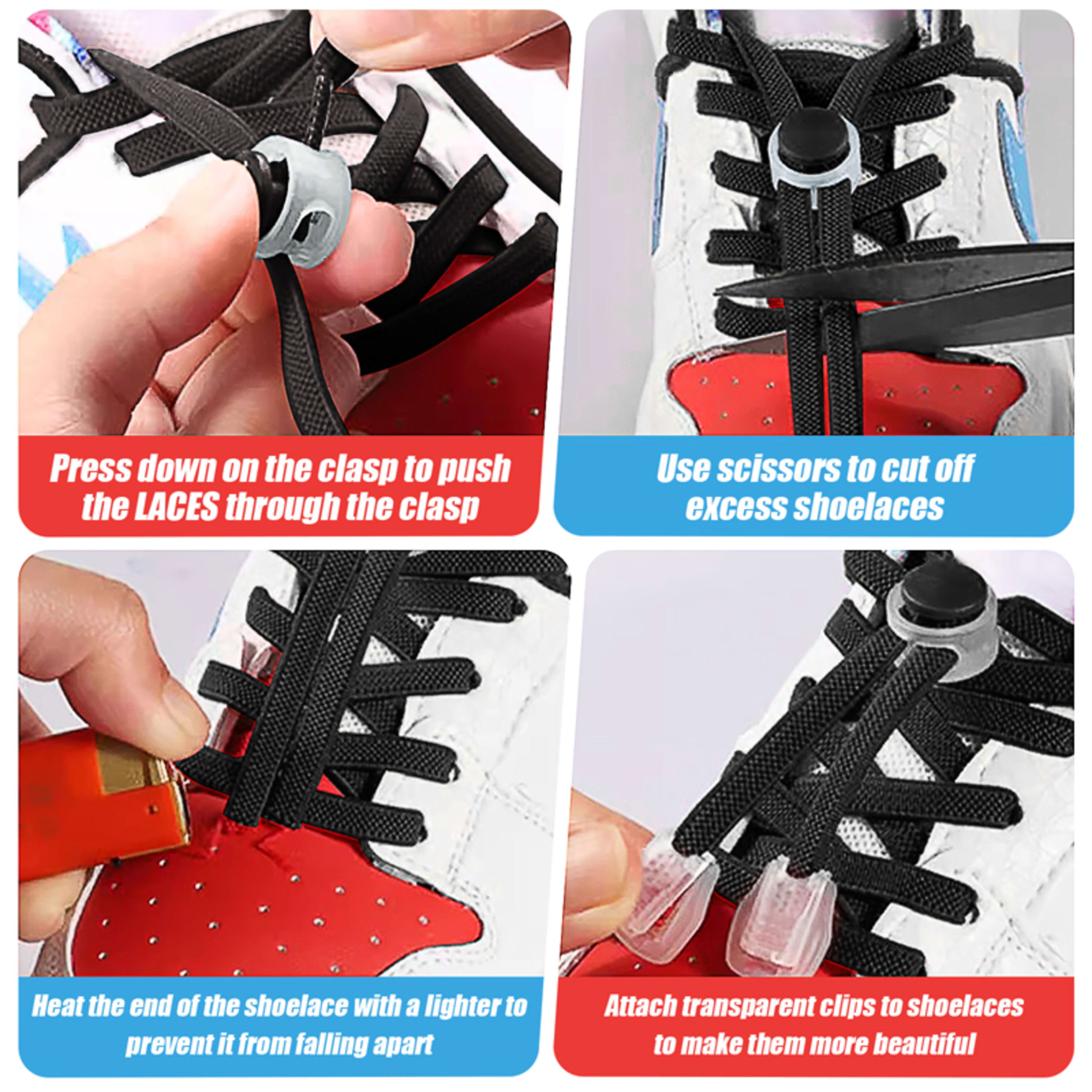 1 Set Of Plastic Shoe Buckles, Comfortable And Fast, Suitable For Children With Lockable Sports Shoes, Sports Shoelaces, 3