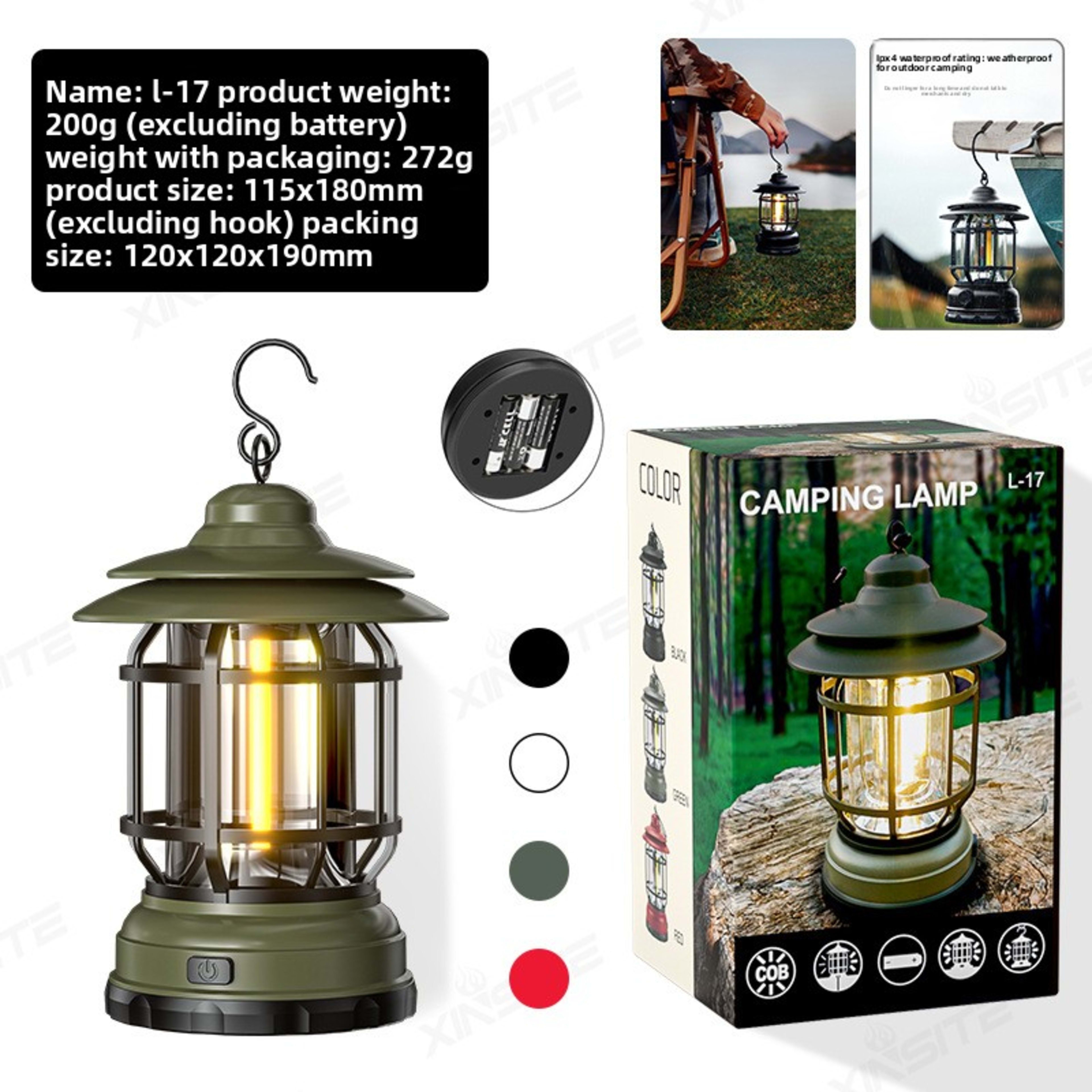 Camping Light, Ambient Light, Flame Camping Lamp, Tent Retro Hurricane Lamp 9