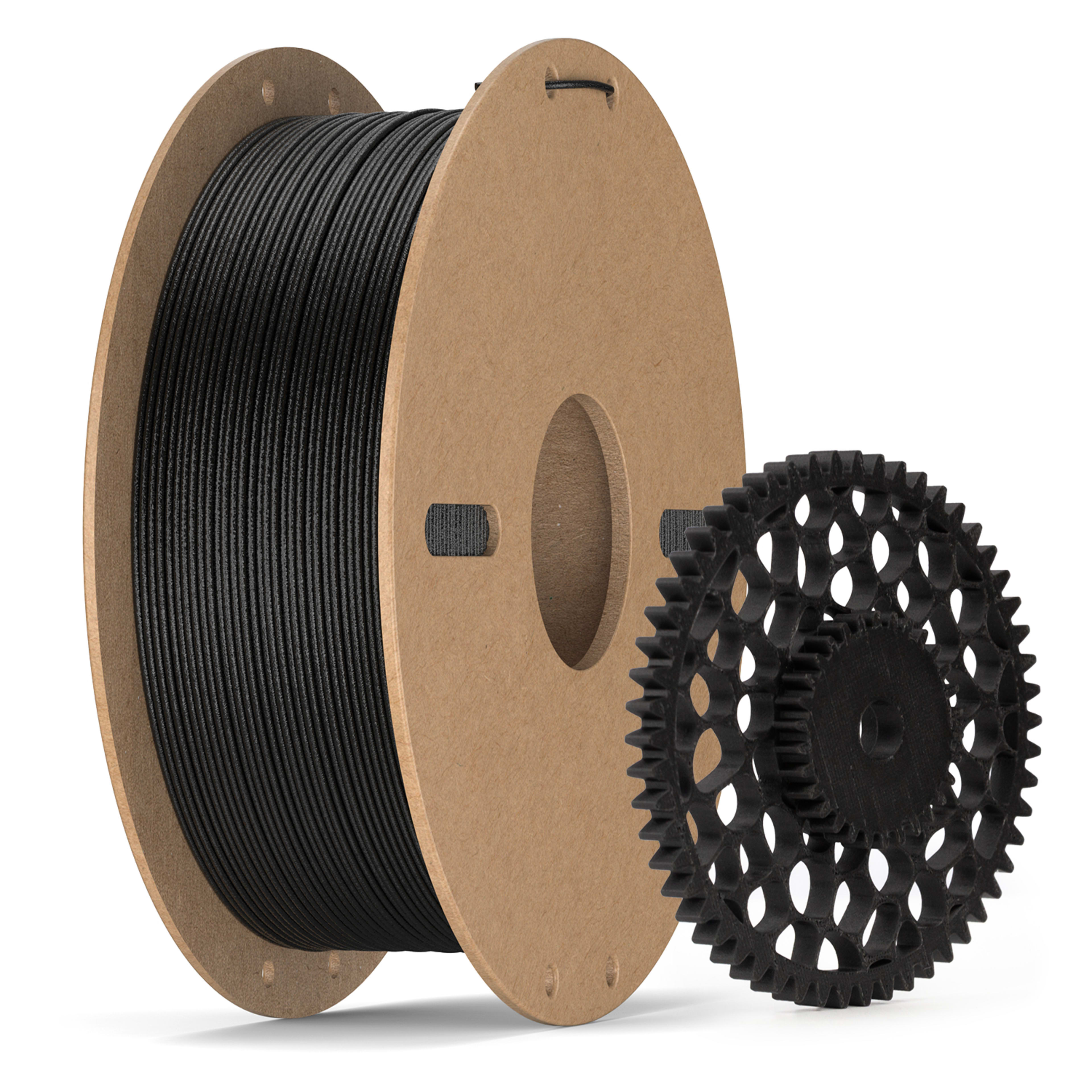 ASA-CF 3D Printer Filament, 15 Percent Carbon Fiber Reinforced, High Strength, UV Resistant, Weather Resistant, Durable