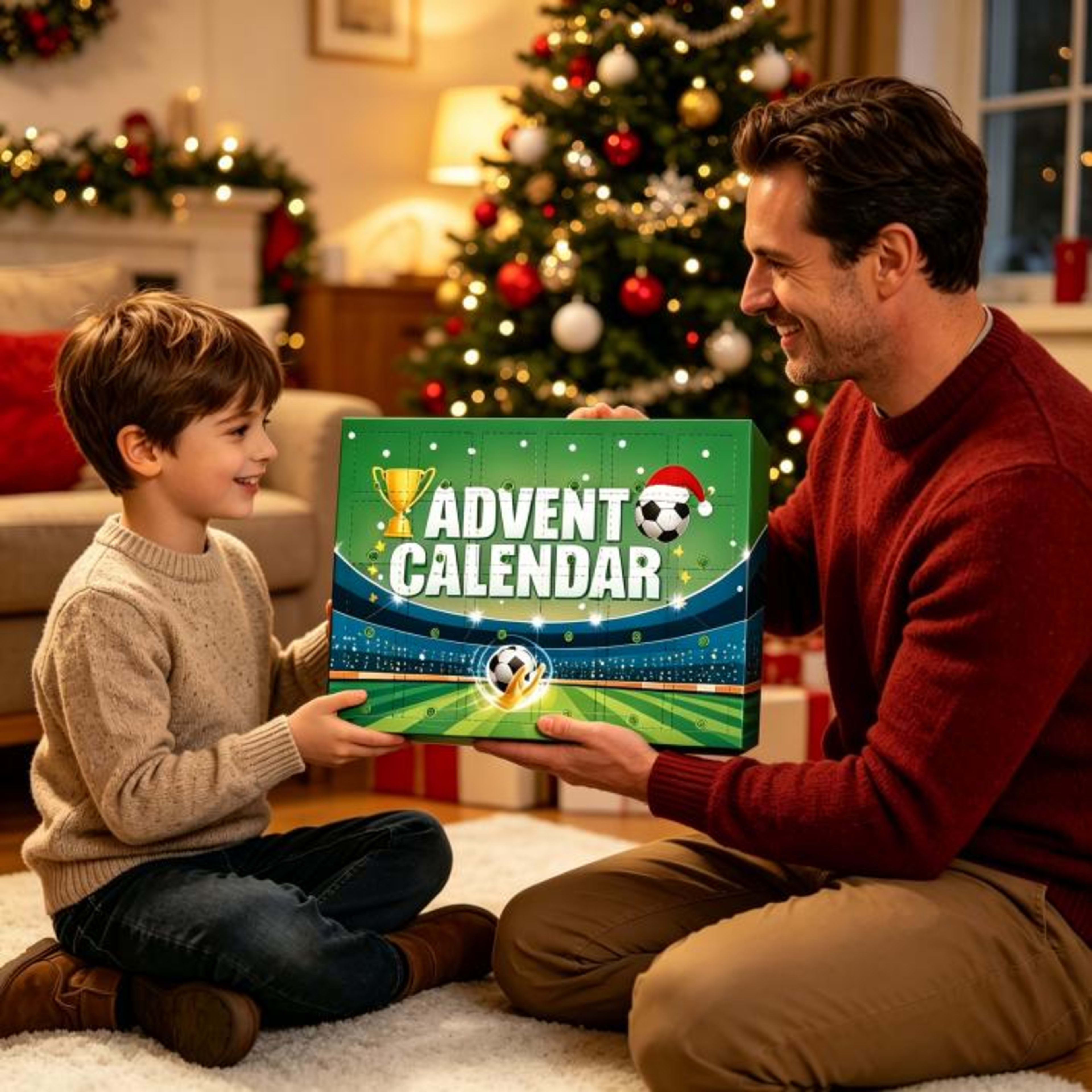 Football World Cup Advent Calendar 2026, 24 Days Countdown Blind Box With Mini Soccer Toys, Players, Trophies, Medals &  2