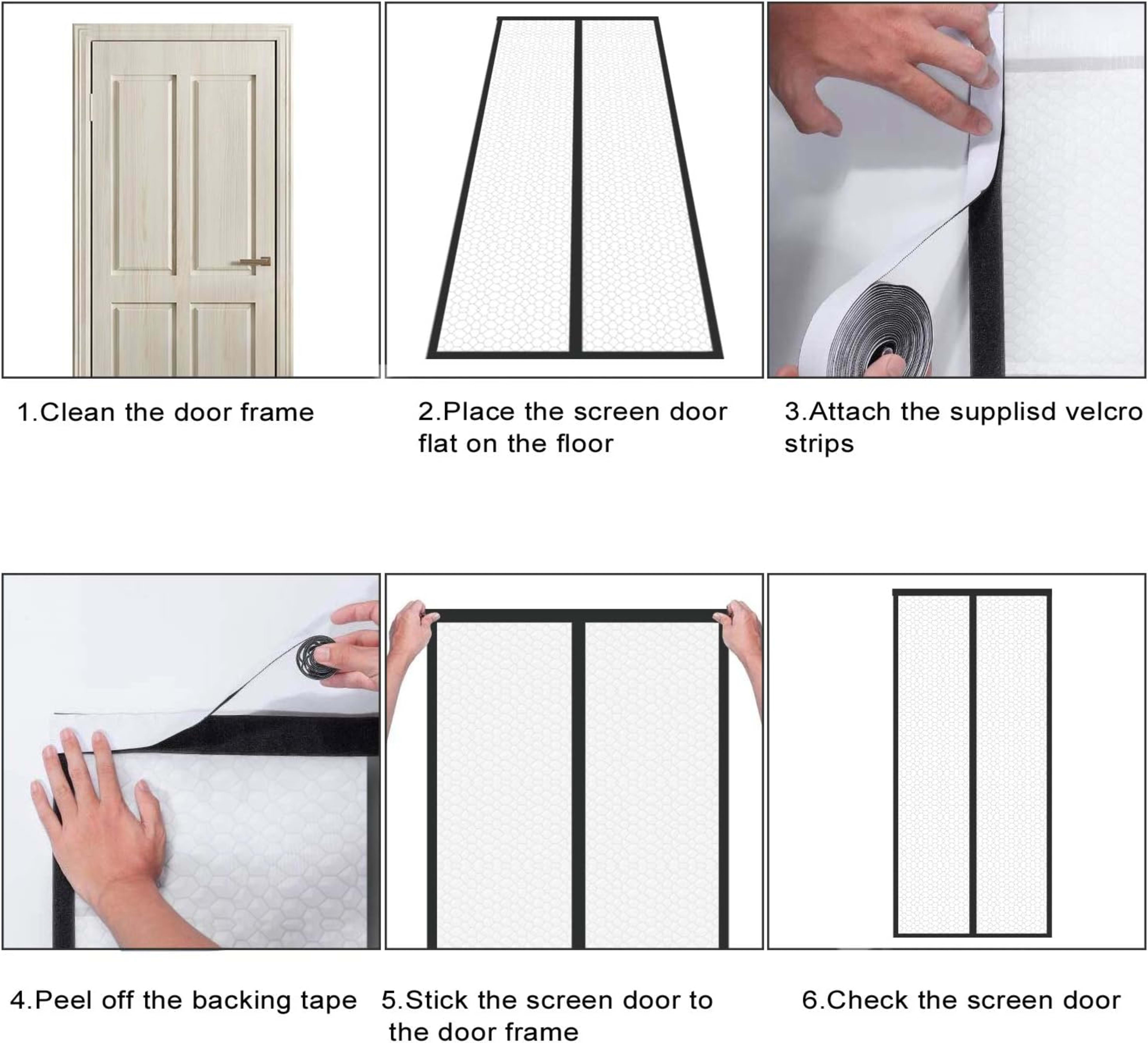 1 Black Lace Air Conditioner Door Curtain With Magnetic Closure, Seals For Insulation And Keeps Out Mosquitoes And Flies