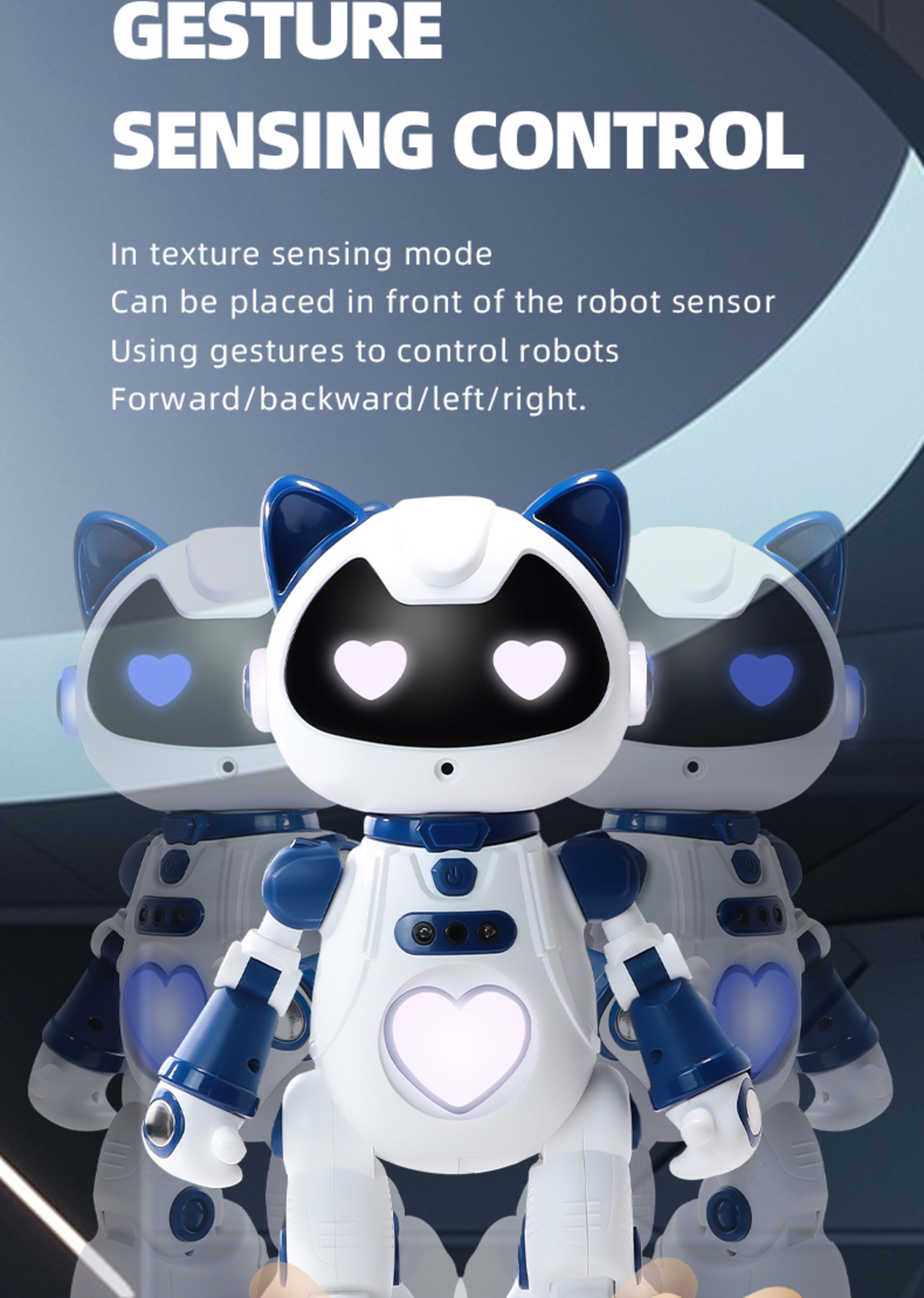 Intelligent Programming Gesture Induction Robot Spray Cool Breathing Lamp Children's Toys 11