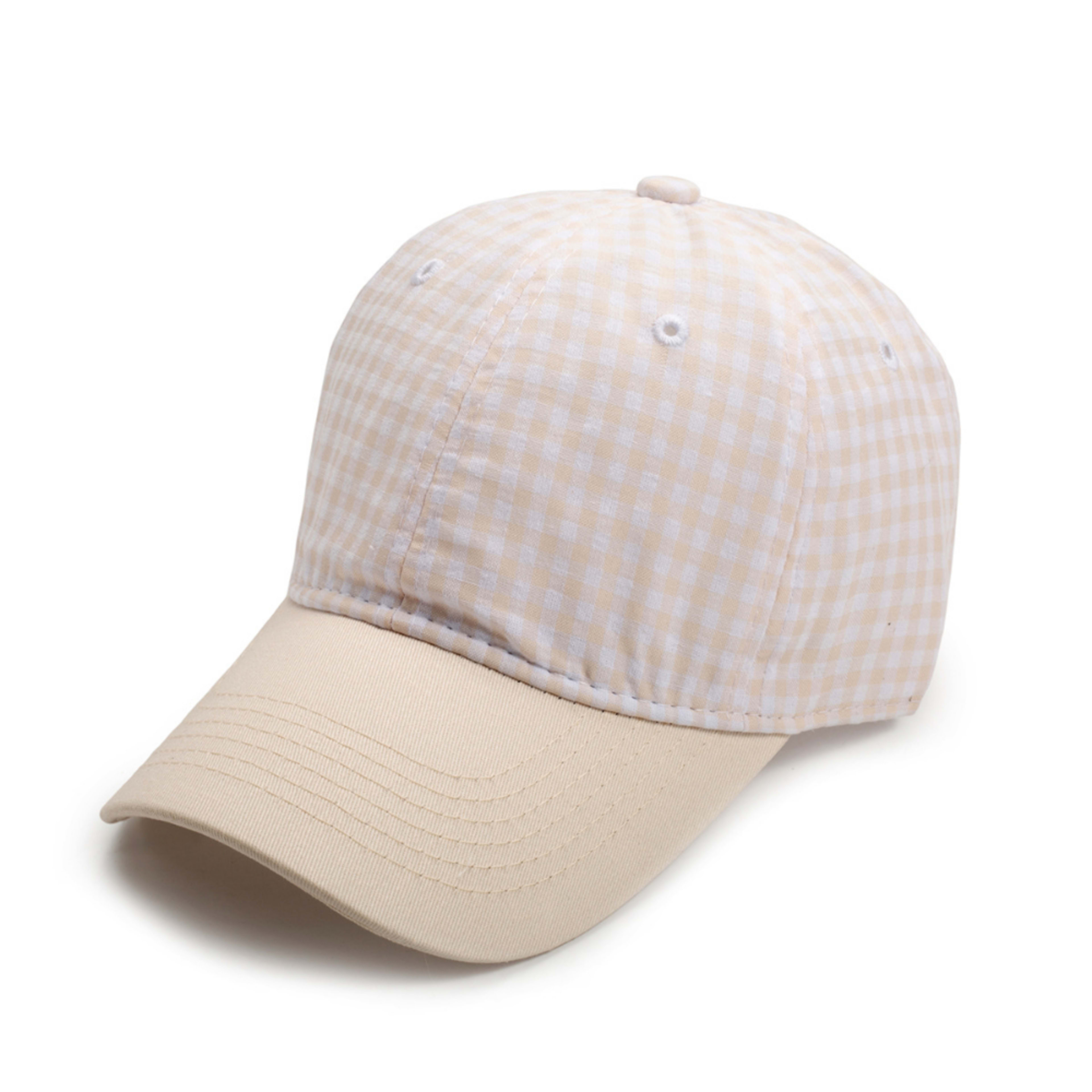 Men's And Women's Multi-color Small-checkered Baseball Cap. Fashionable And Fresh Style. Perfect For Summer Walks, Outin 7