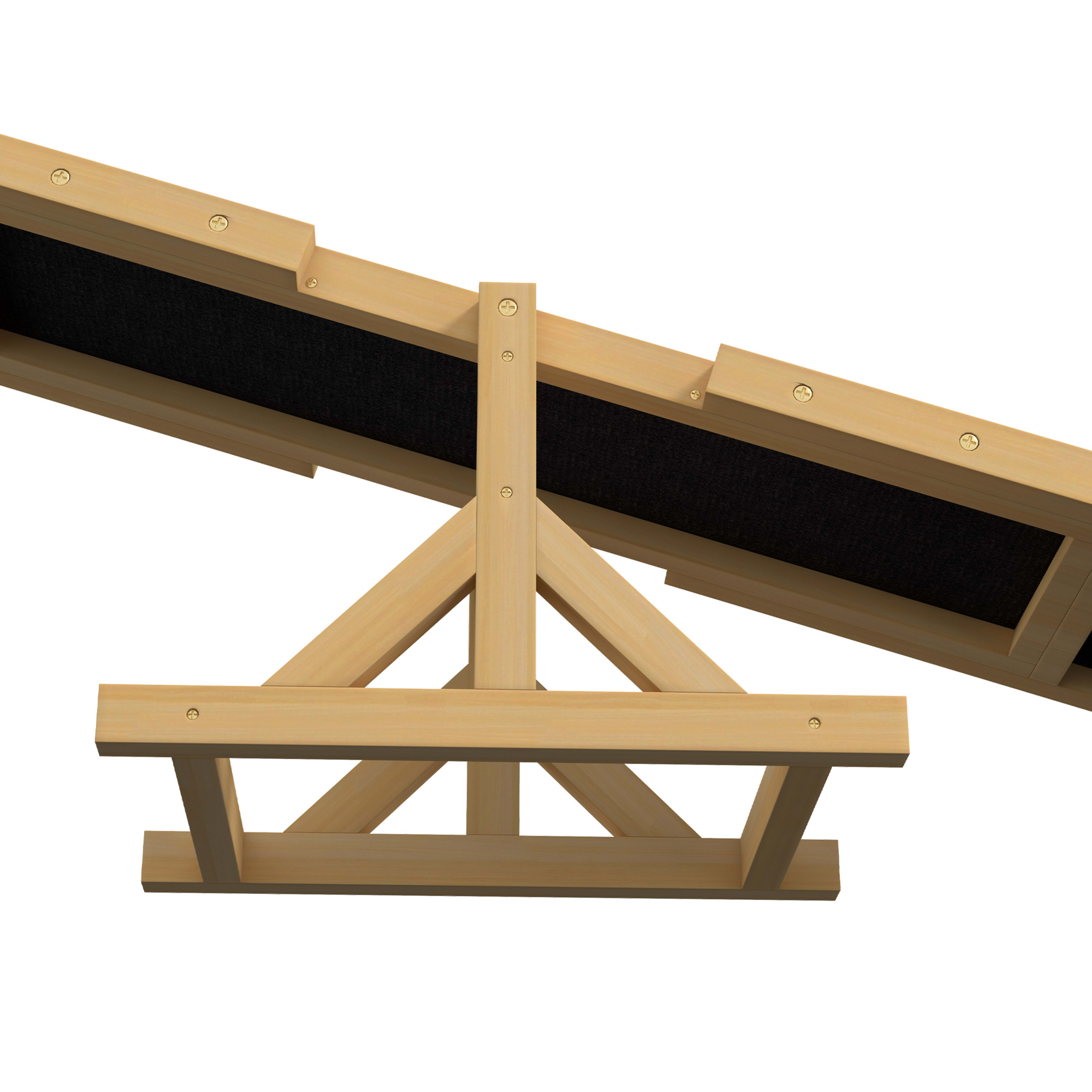 Wooden Dog Agility Seesaw For Training And Exercise, Yellow 3