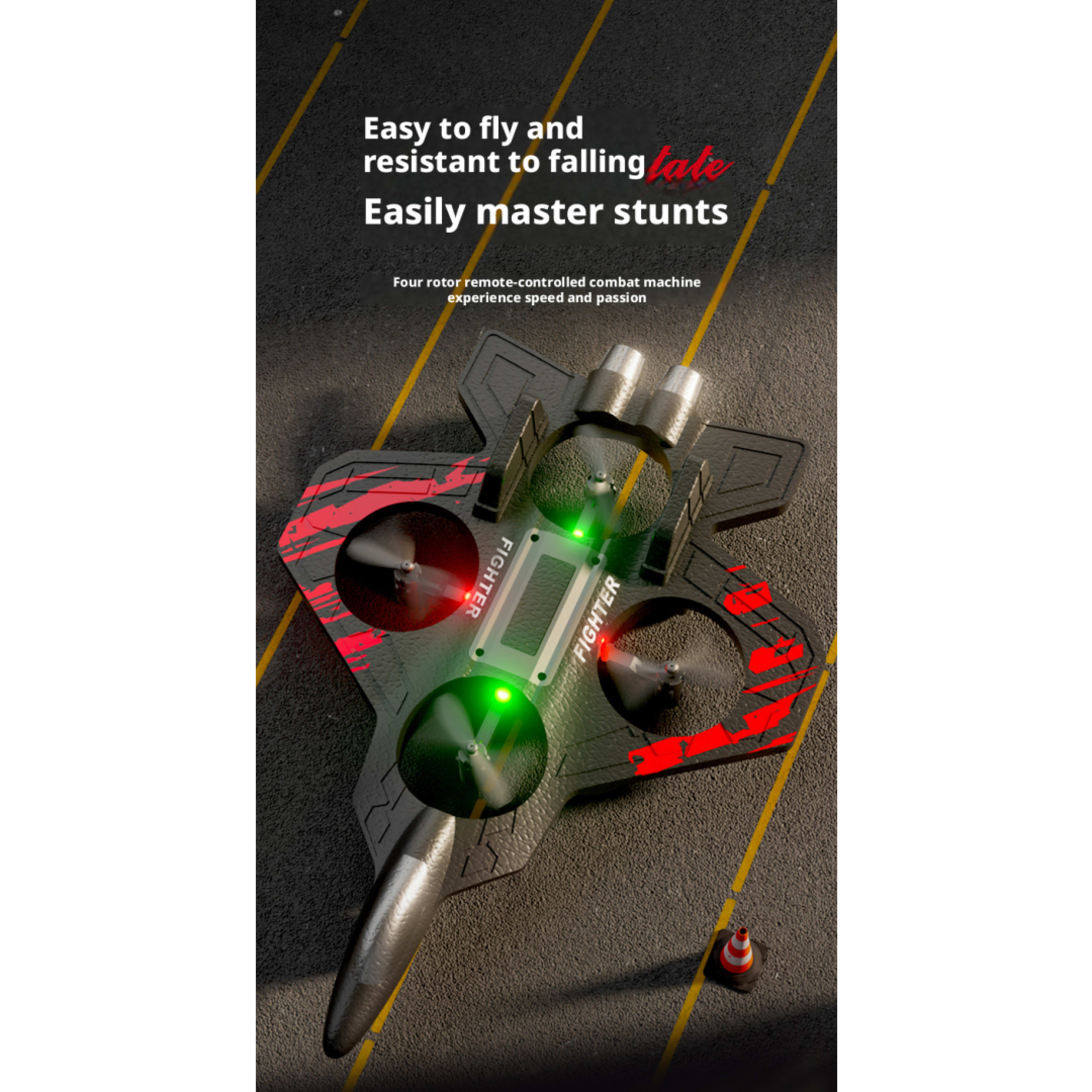 Foam Aircraft - Red,Blue- Dual Power 15