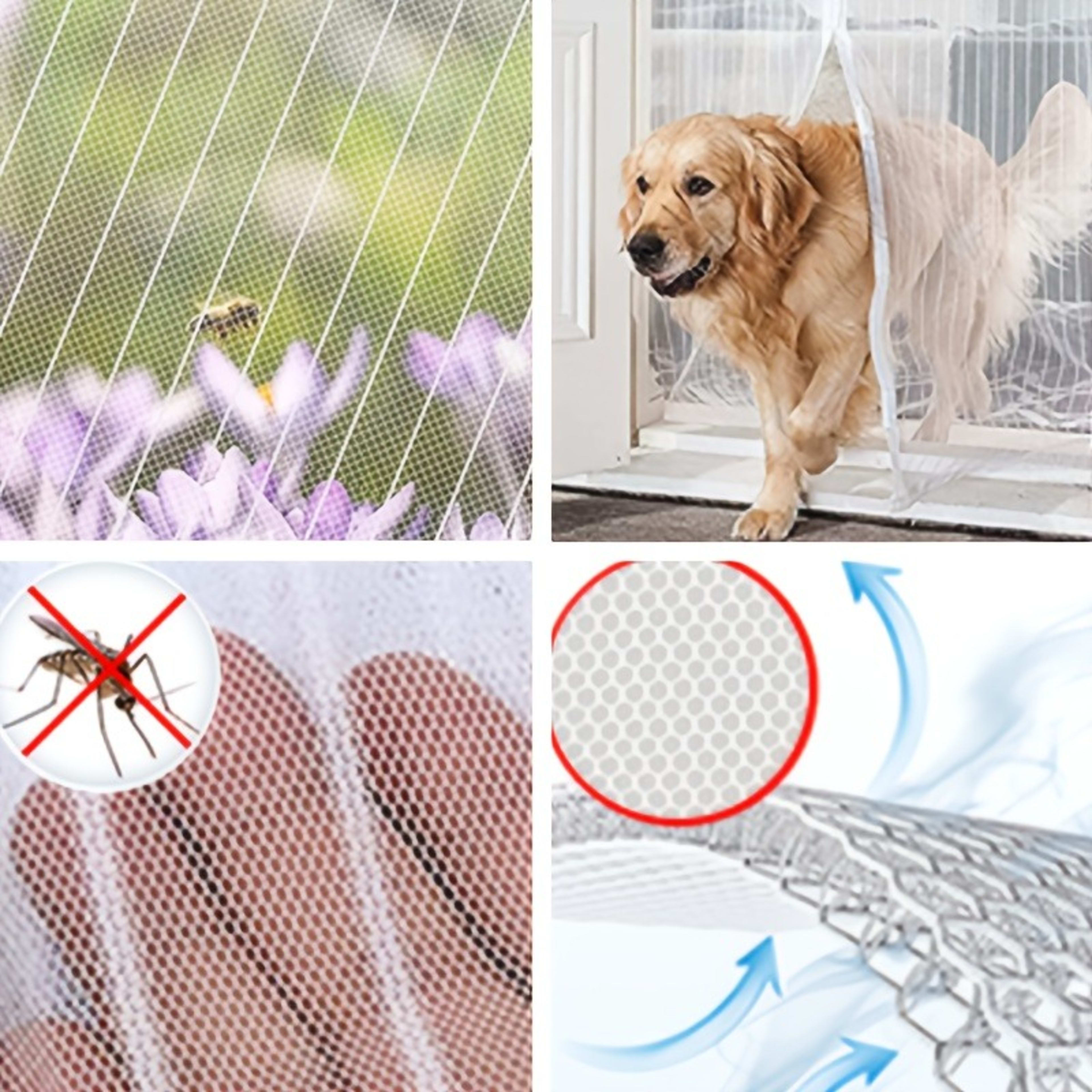 Automatic Self Closing Magnetic Screen Door  Heavy Duty Magnetic Closure, No Drilling Required, Suitable For Indoor Outd 4