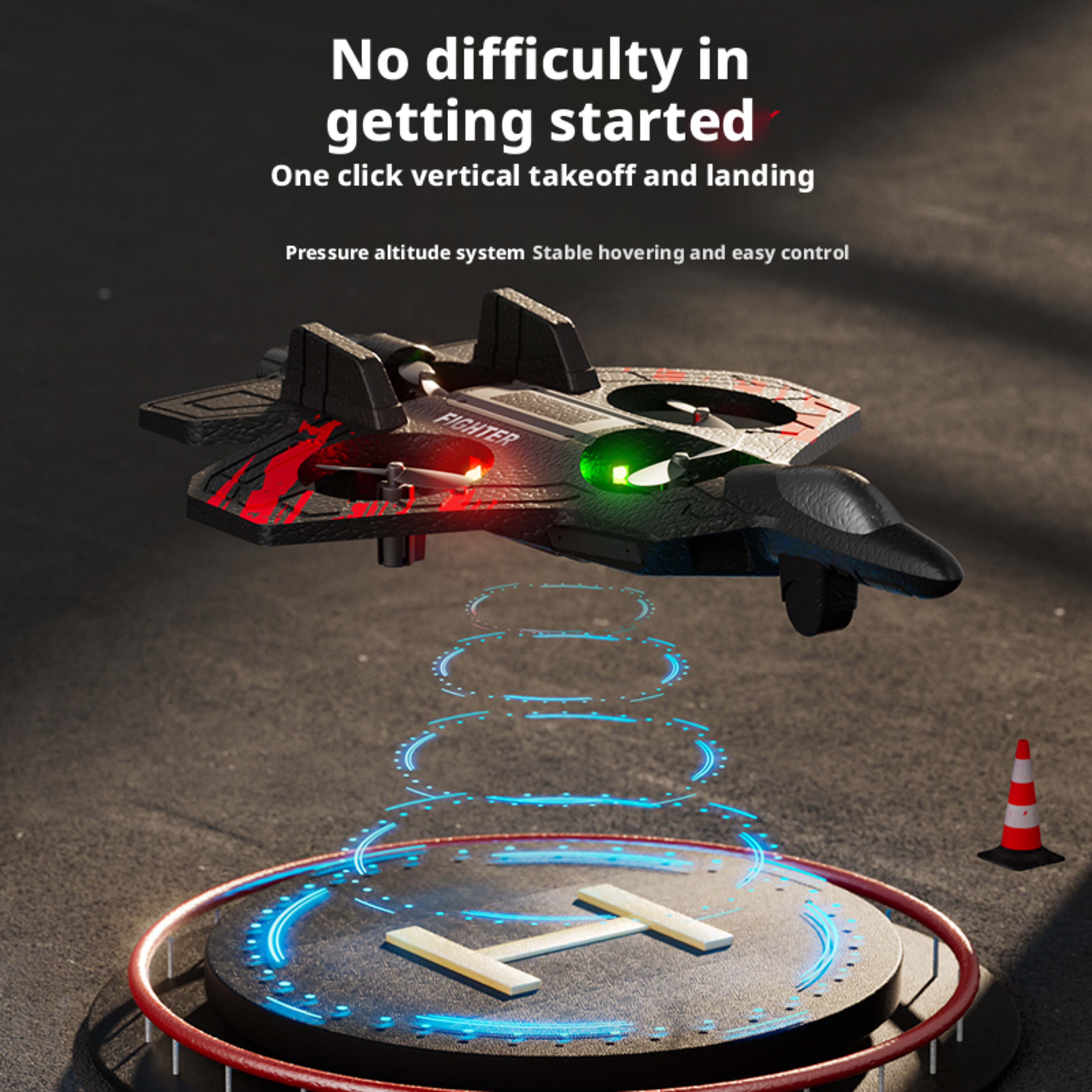 Foam Aircraft - Red,Blue- Dual Power 3