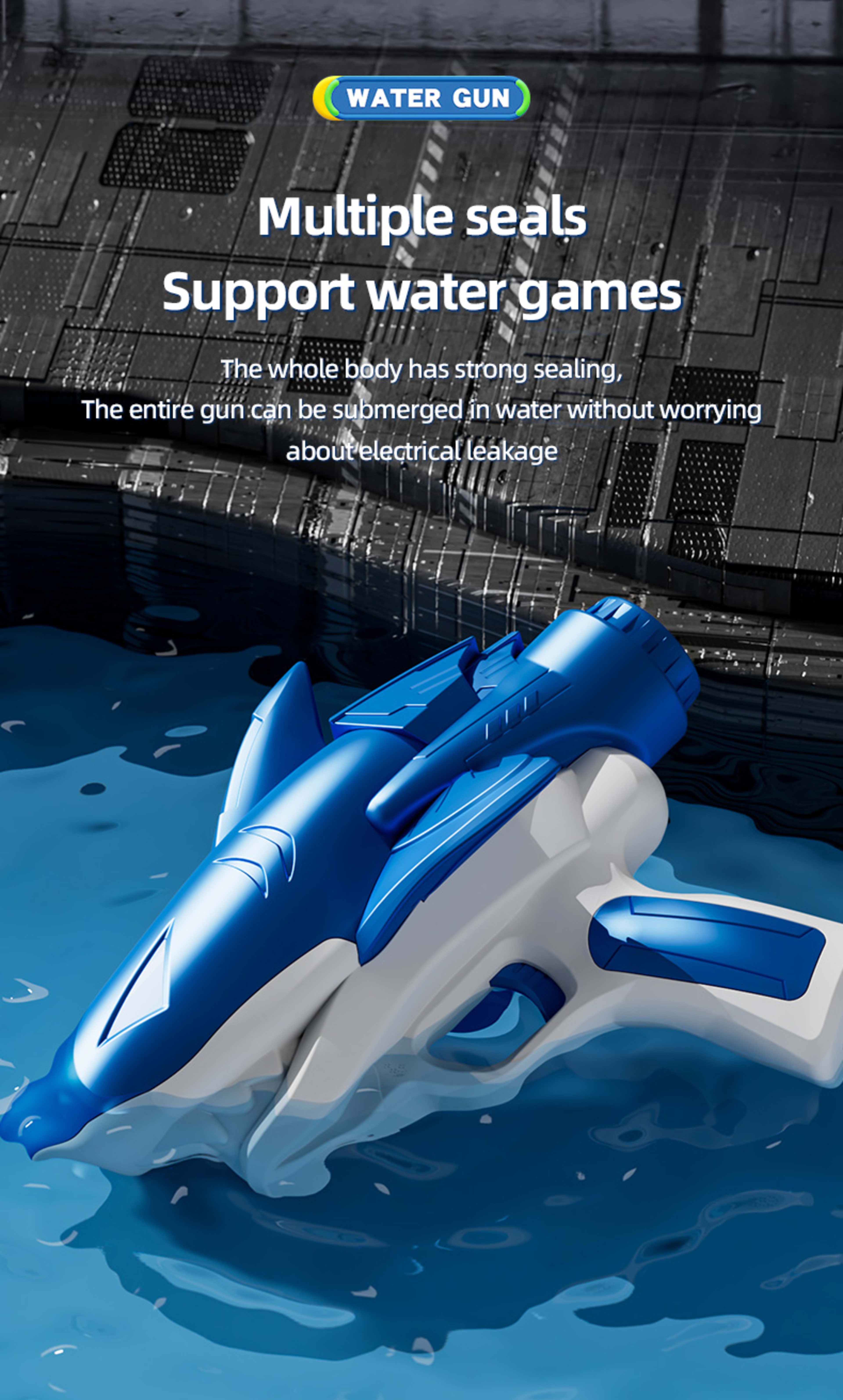 Shark Water Gun SYSQ-Gray,Blue 27