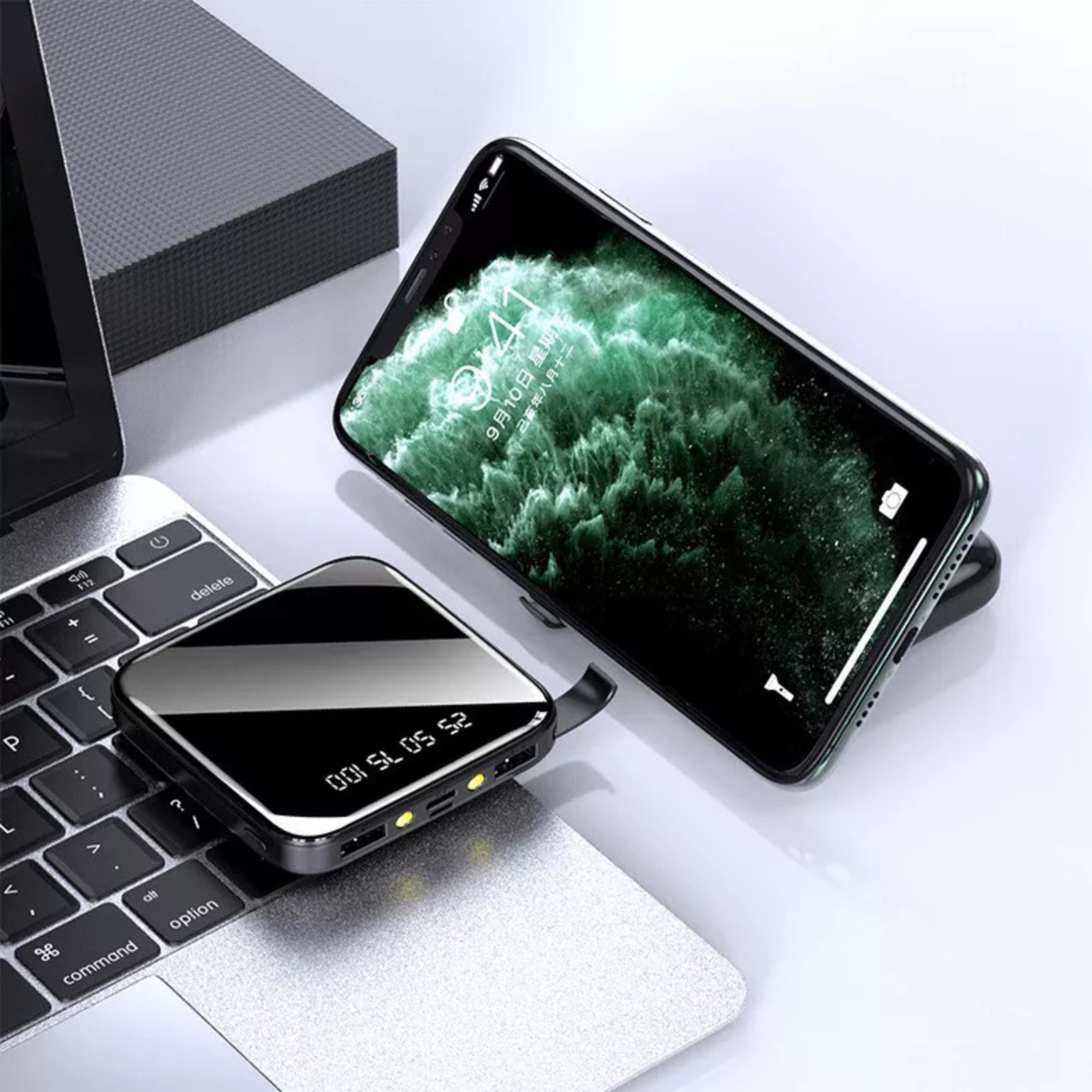 1o000mAh Power Bank, Portable Fast Charger, Battery With 2 USB For Mobile Phones 7