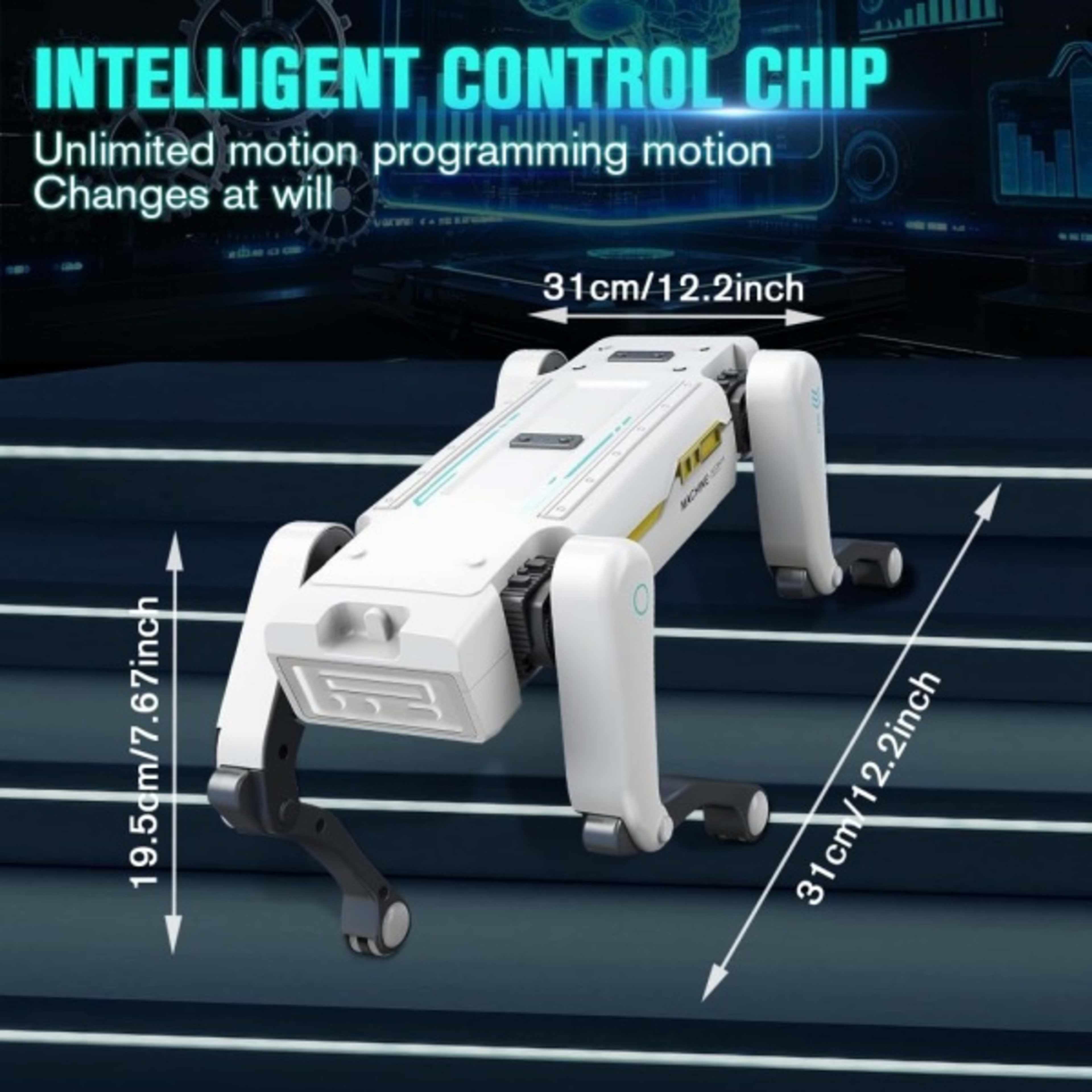 Intelligent AI RC Robot Dog Voice Dialogue APP Remote Control Programming Singin 3