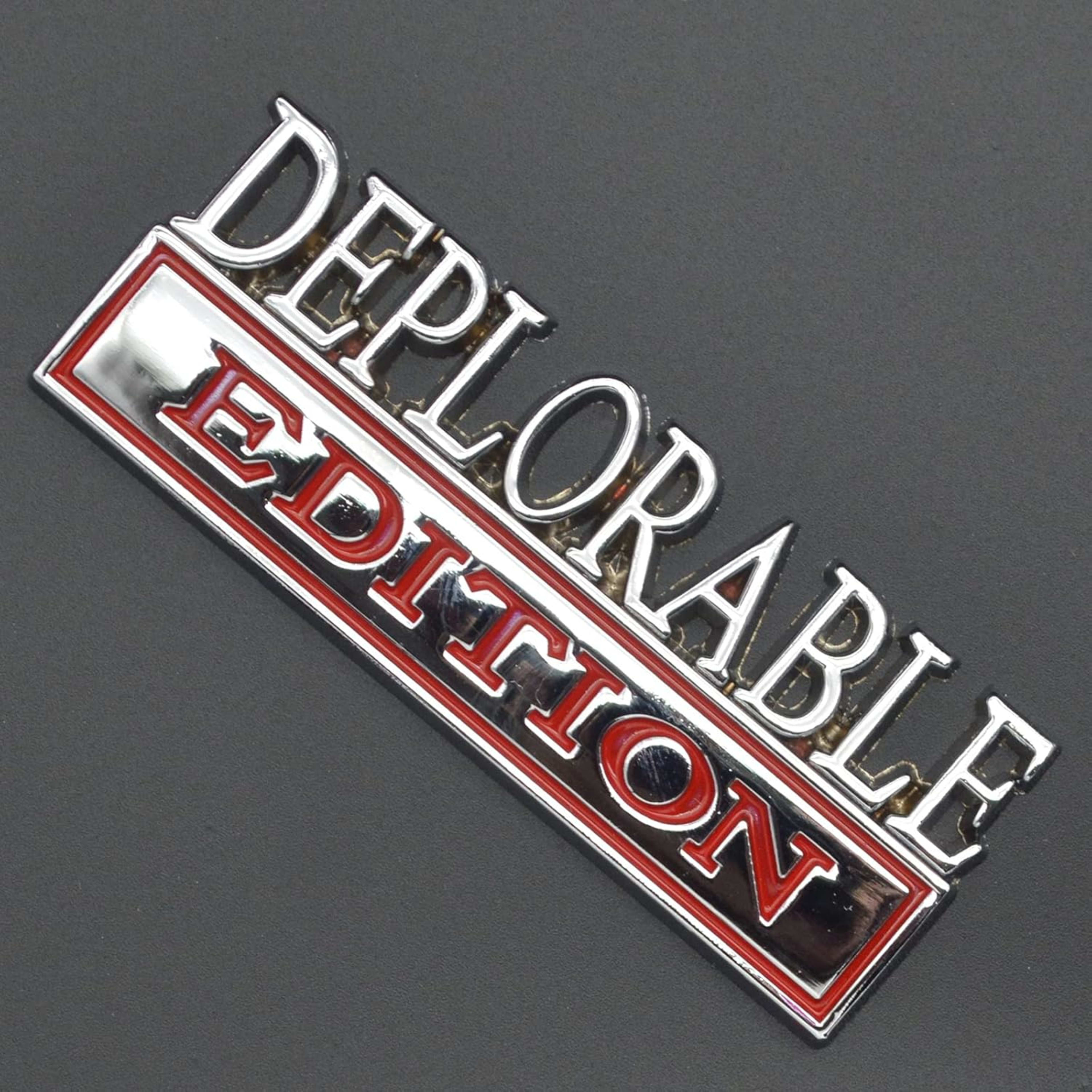 2pcs Deplorable Edition Emblems, Emblem 3D Badge Decal Car Truck SUV,Refrigerator Sticker,Window Display Stickers,Bicycl 13