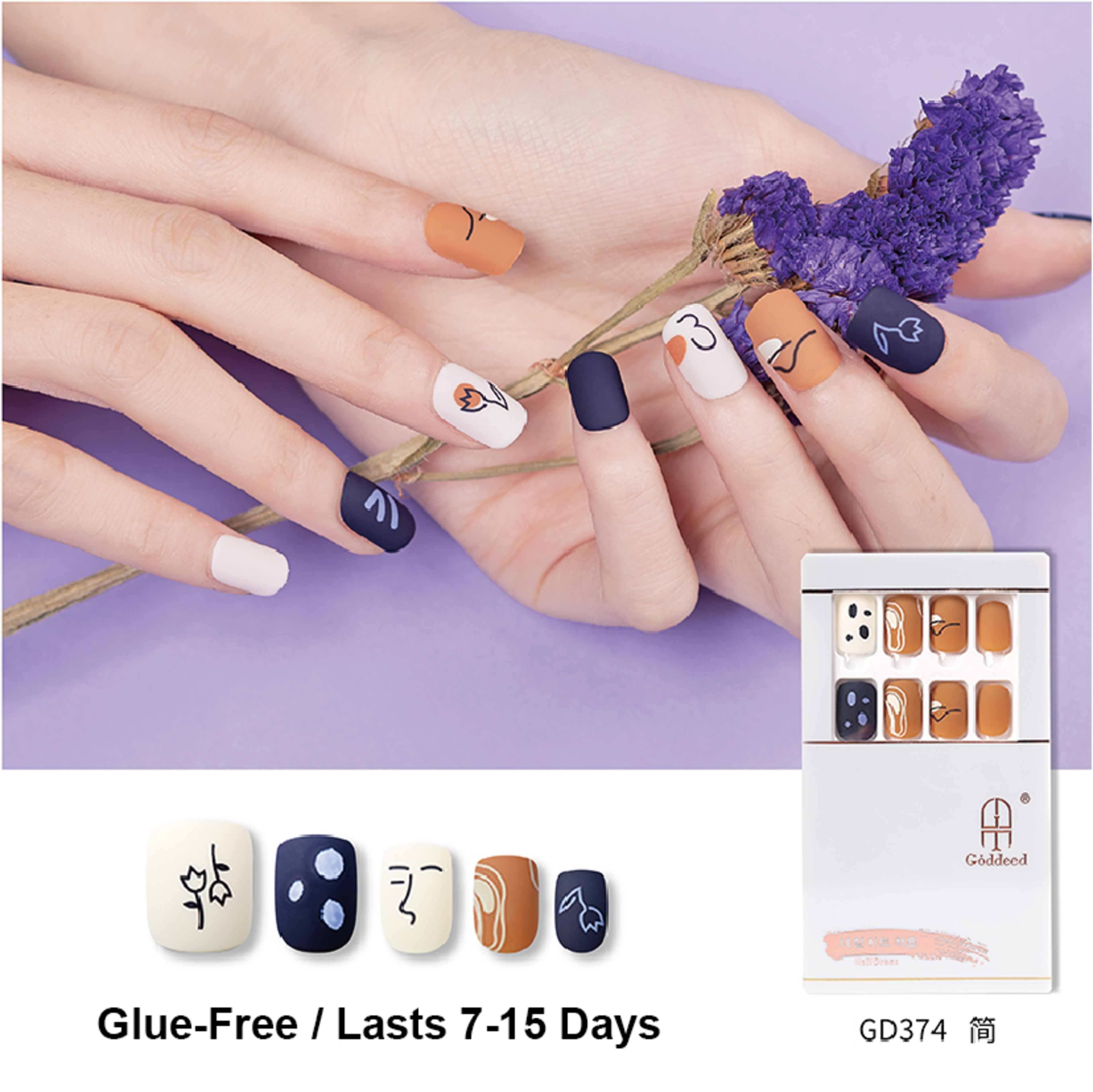 Press-on Nails GD374 6