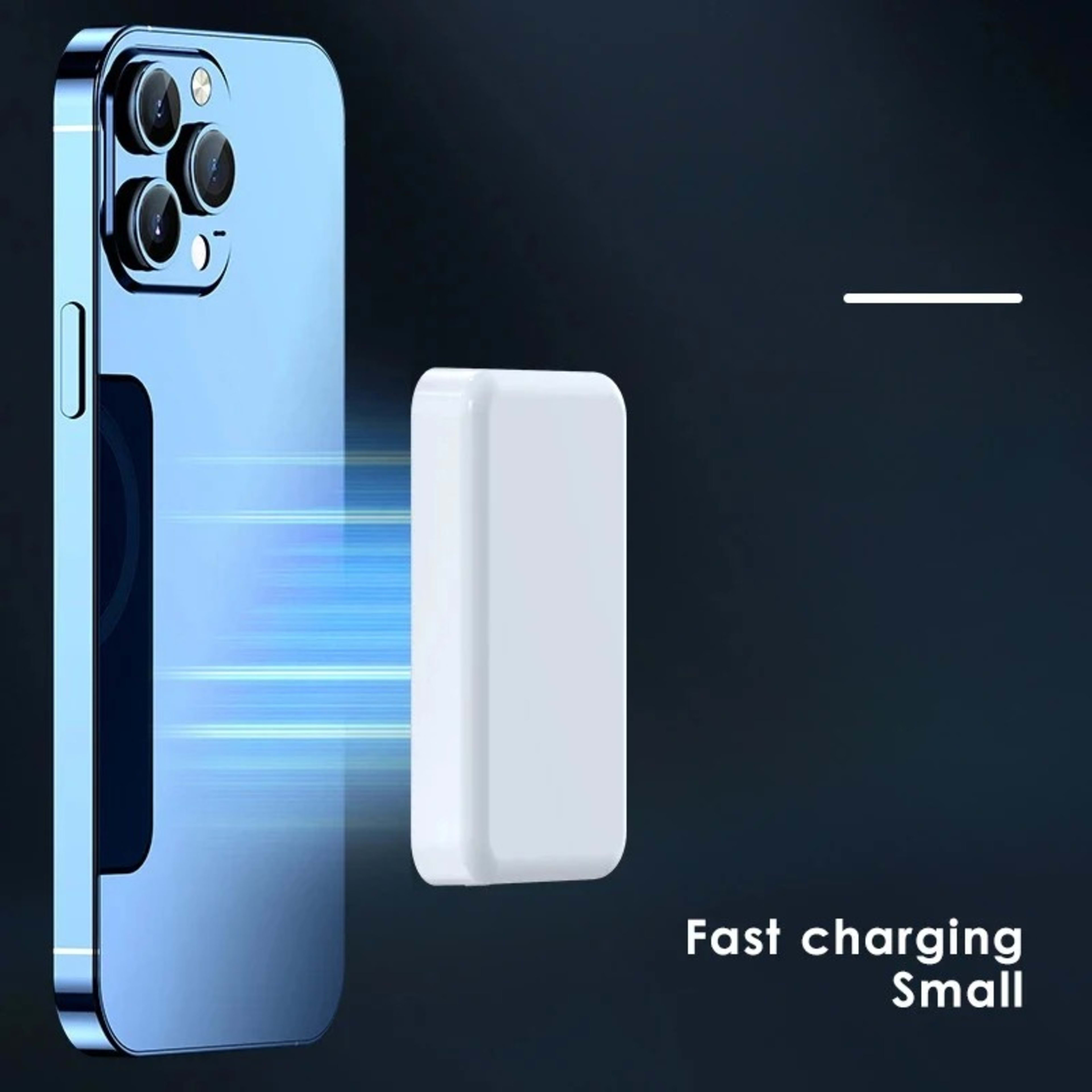 20W Power Bank With Magnetic Closure, 10000mAh, Portable, Wireless, Fast Charging, MagSafe Compatible For IPhone 15 Pro  9