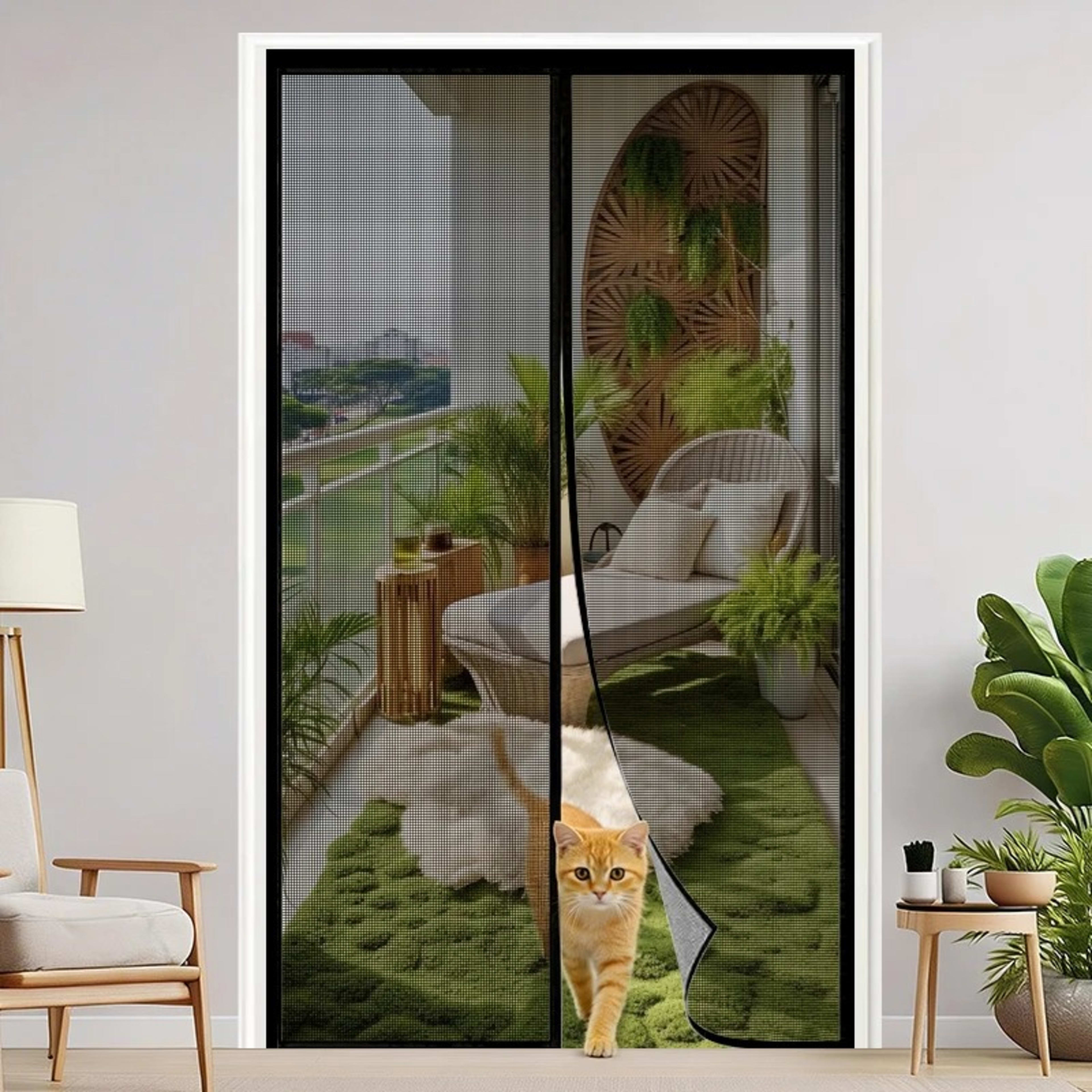 Automatic Self Closing Magnetic Screen Door  Heavy Duty Magnetic Closure, No Drilling Required, Suitable For Indoor Outd 1