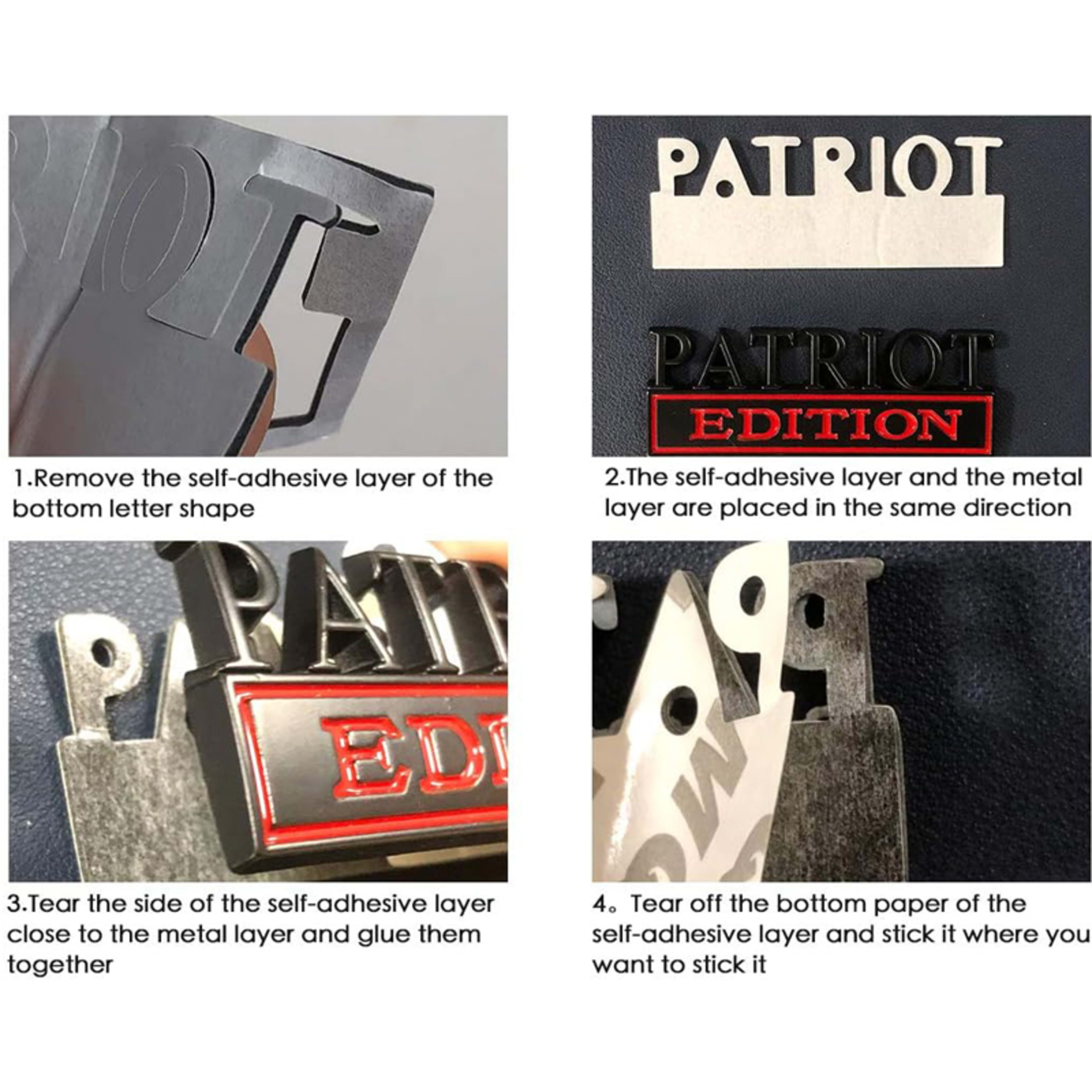 2pcs Deplorable Edition Emblems, Emblem 3D Badge Decal Car Truck SUV,Refrigerator Sticker,Window Display Stickers,Bicycl 8