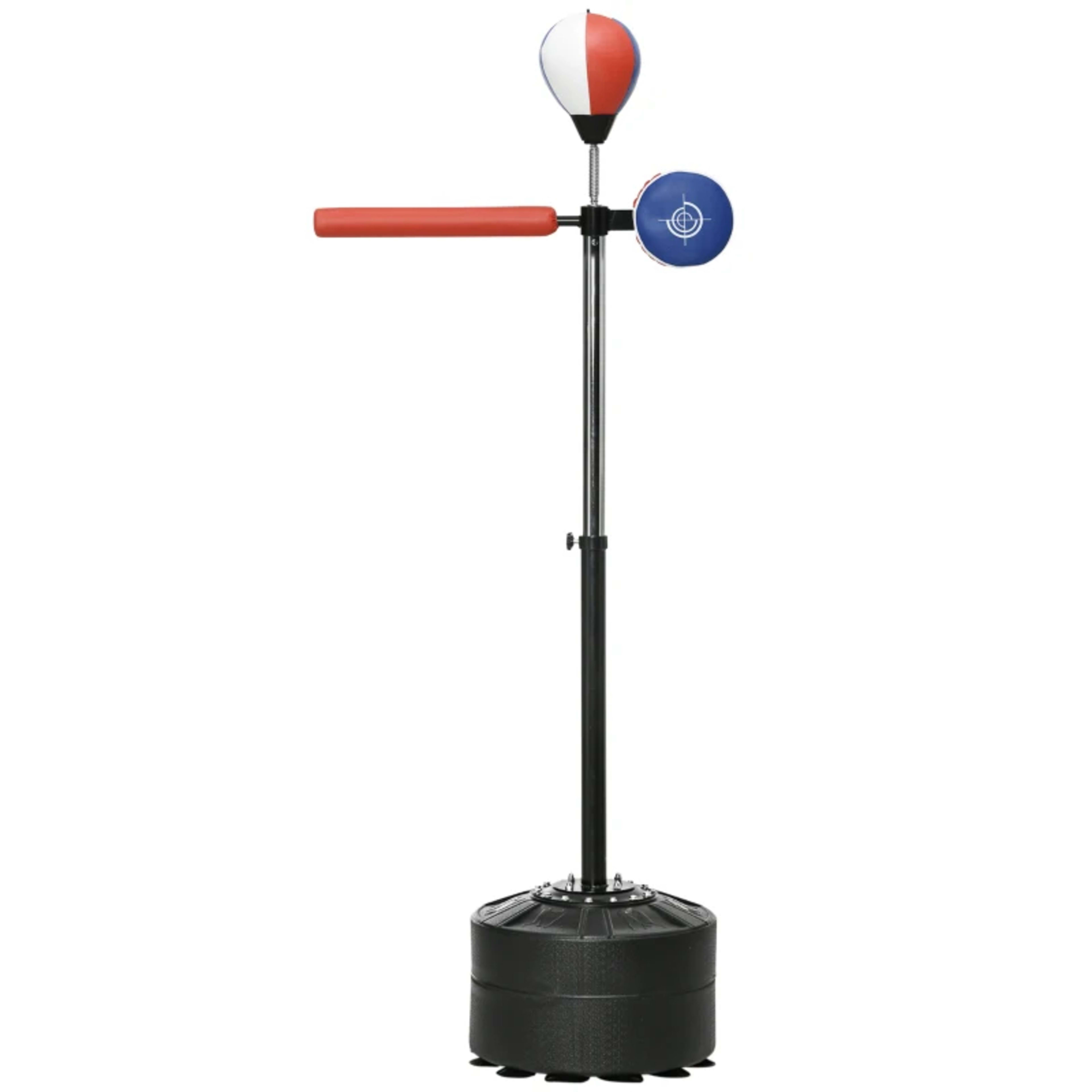 Soozier Free Standing Boxing Bag With Stand, Punching Speed Bag Reaction Bar Challenge With Suction Cups, 64-81in Adjust 3