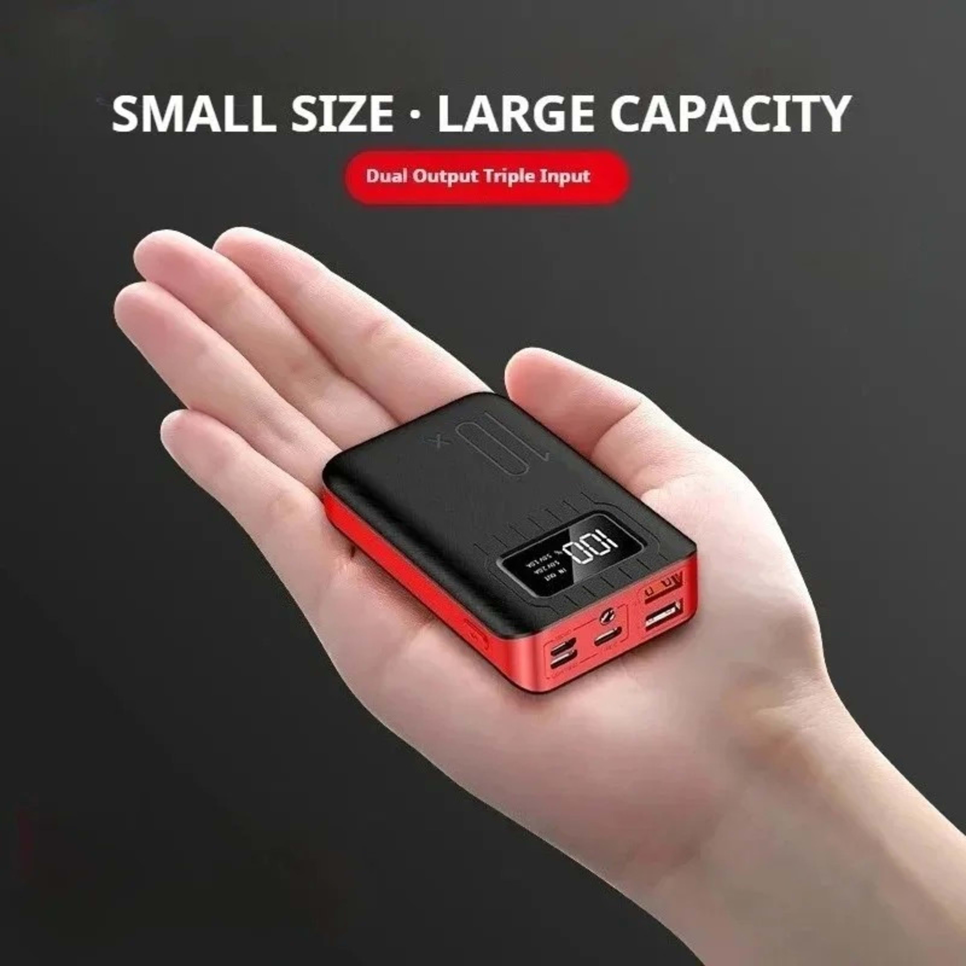Portable Power Bank With High Capacity 10000 MAhAnd Fast Charging Function, Compatible With IPhone And Samsung. 5