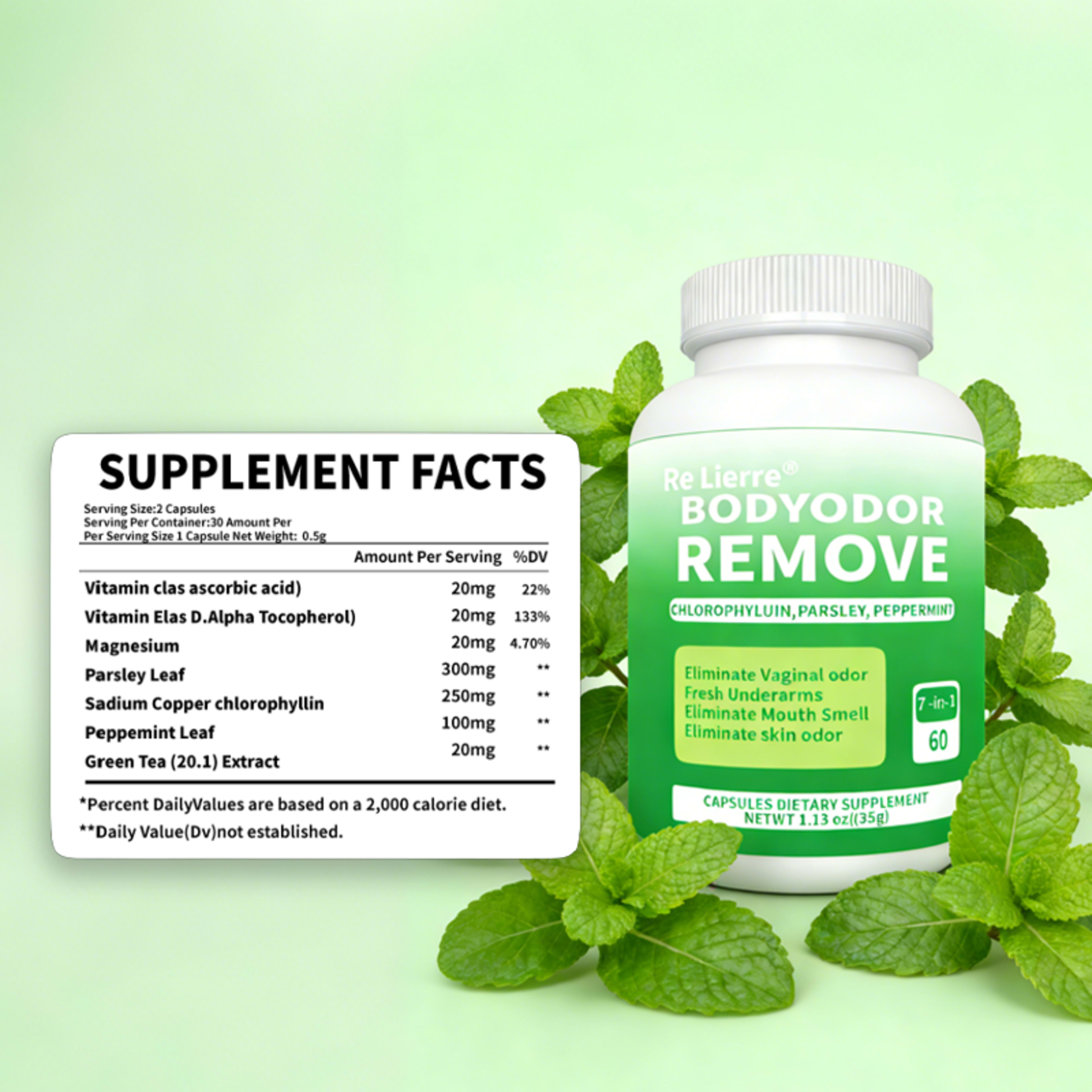 Chlorophyll Odor-reducing Supplement 5