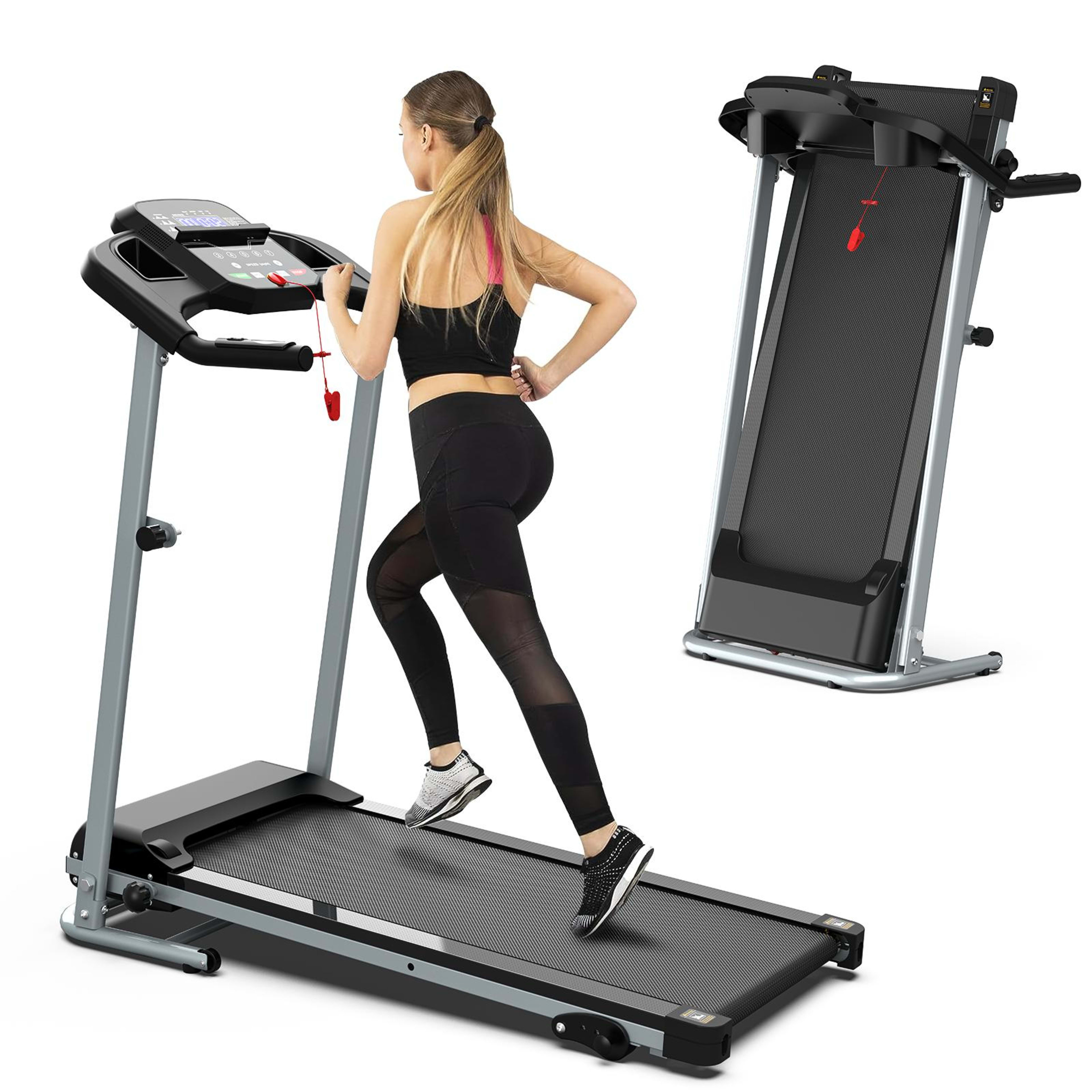 Foldable Treadmill For Home Use, Shock-absorbing, Non-slip, Multi-functional, Essential Fitness Equipment For The Whole 