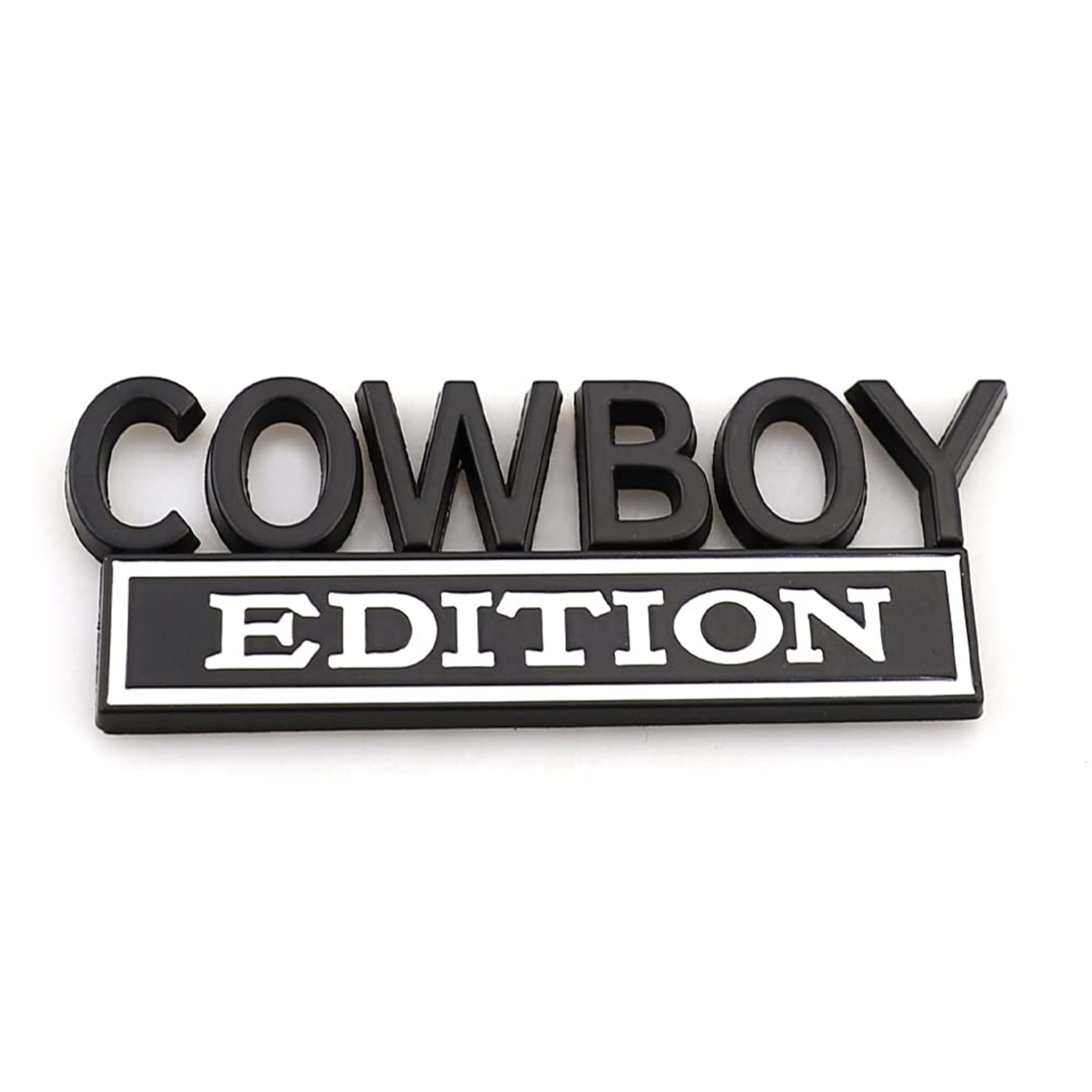 2pack Cowboy Edition Emblems, Seabee Emblem 3D Badge Decal Car Truck SUV,Refrigerator Sticker,Window Display Stickers,Bi 14