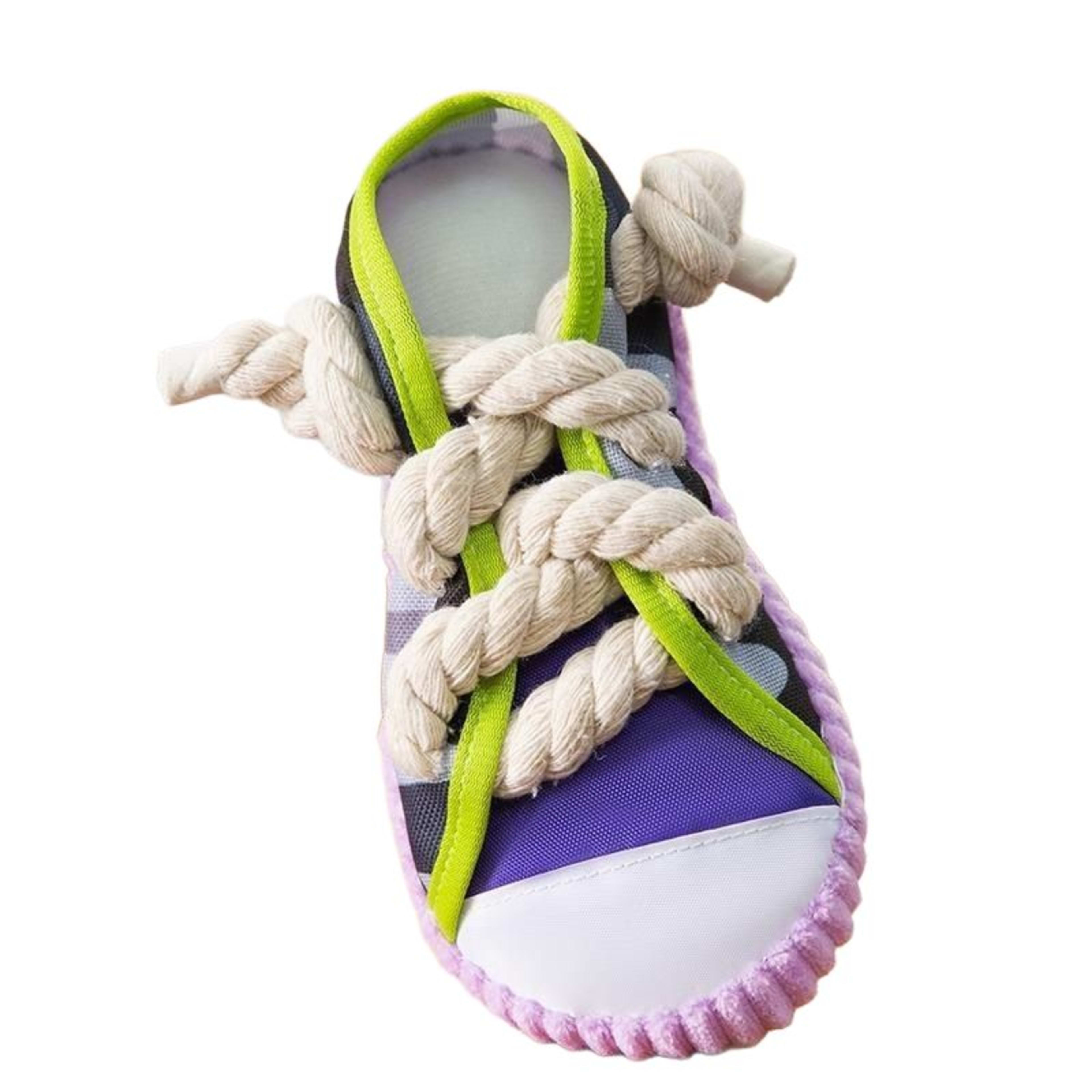 Dog Toys Shoes Pet Cotton Rope Slippers Sound Making Toys Teeth Cleaning Built-in BB Airbag Round Ball Bell Various 4