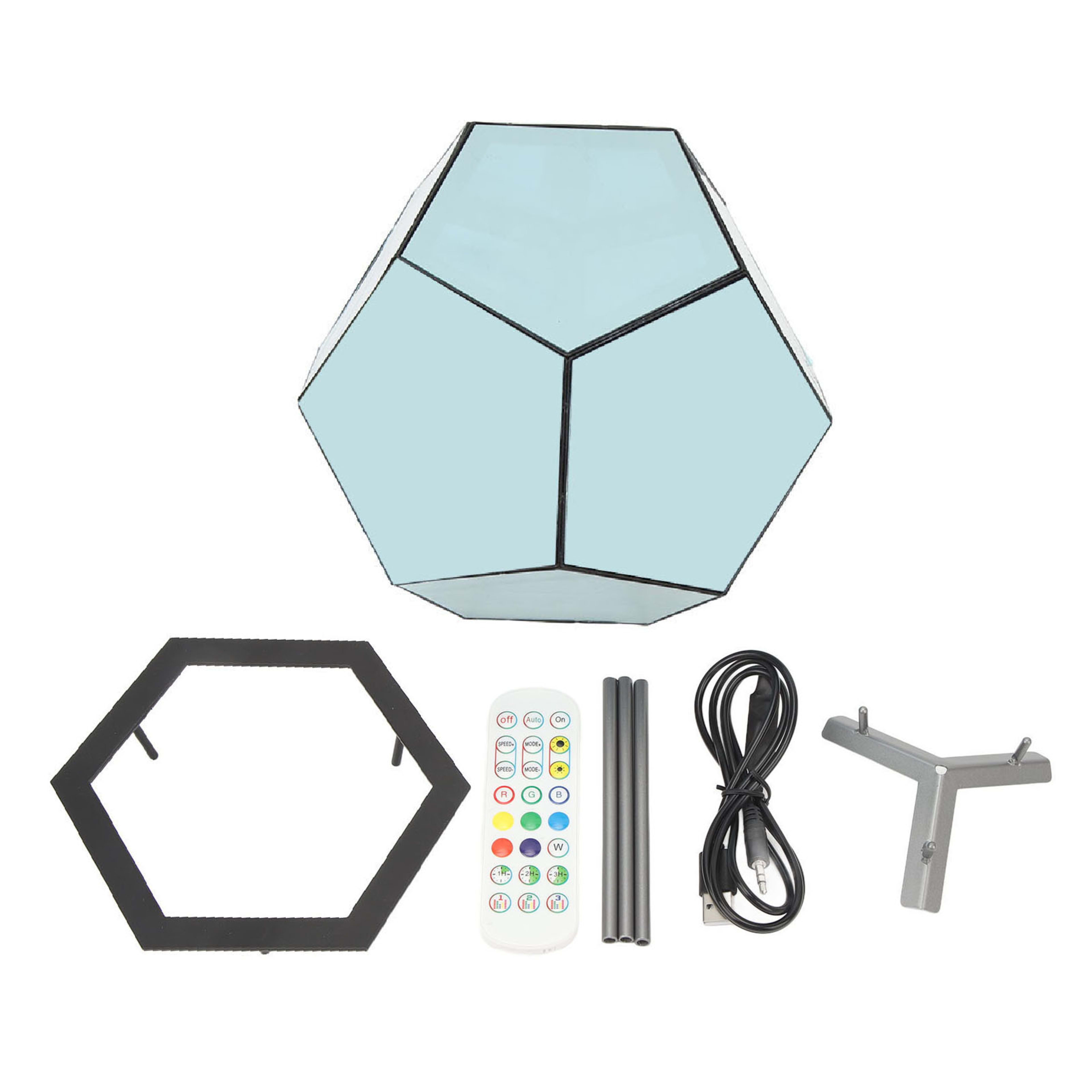 Dodecahedron Night Light Infinity Dodecahedron Color Art Light LED Night Light Lamp For Kids Room Bedroom Living Room Be