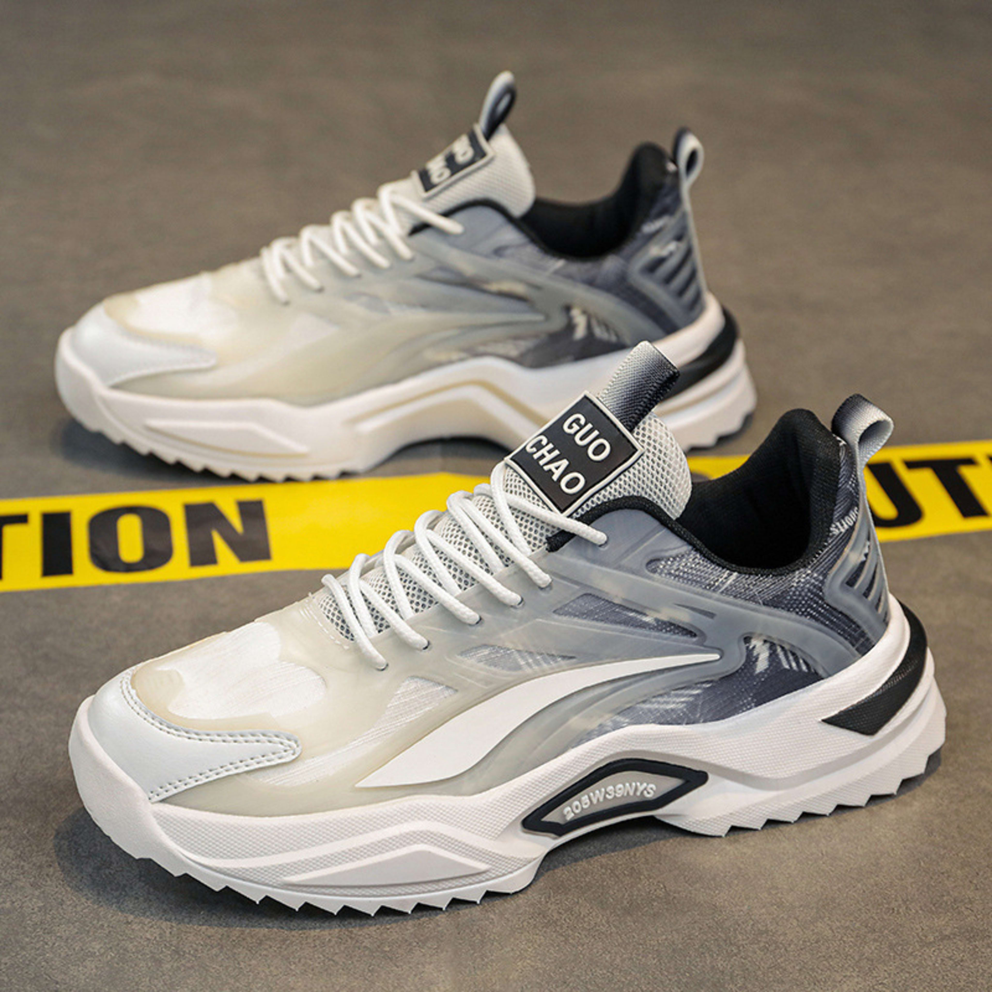 Lace-up Dad Shoes Fashion Thick-soled Sports Shoes Casual Breathable Sneakers For Men 2