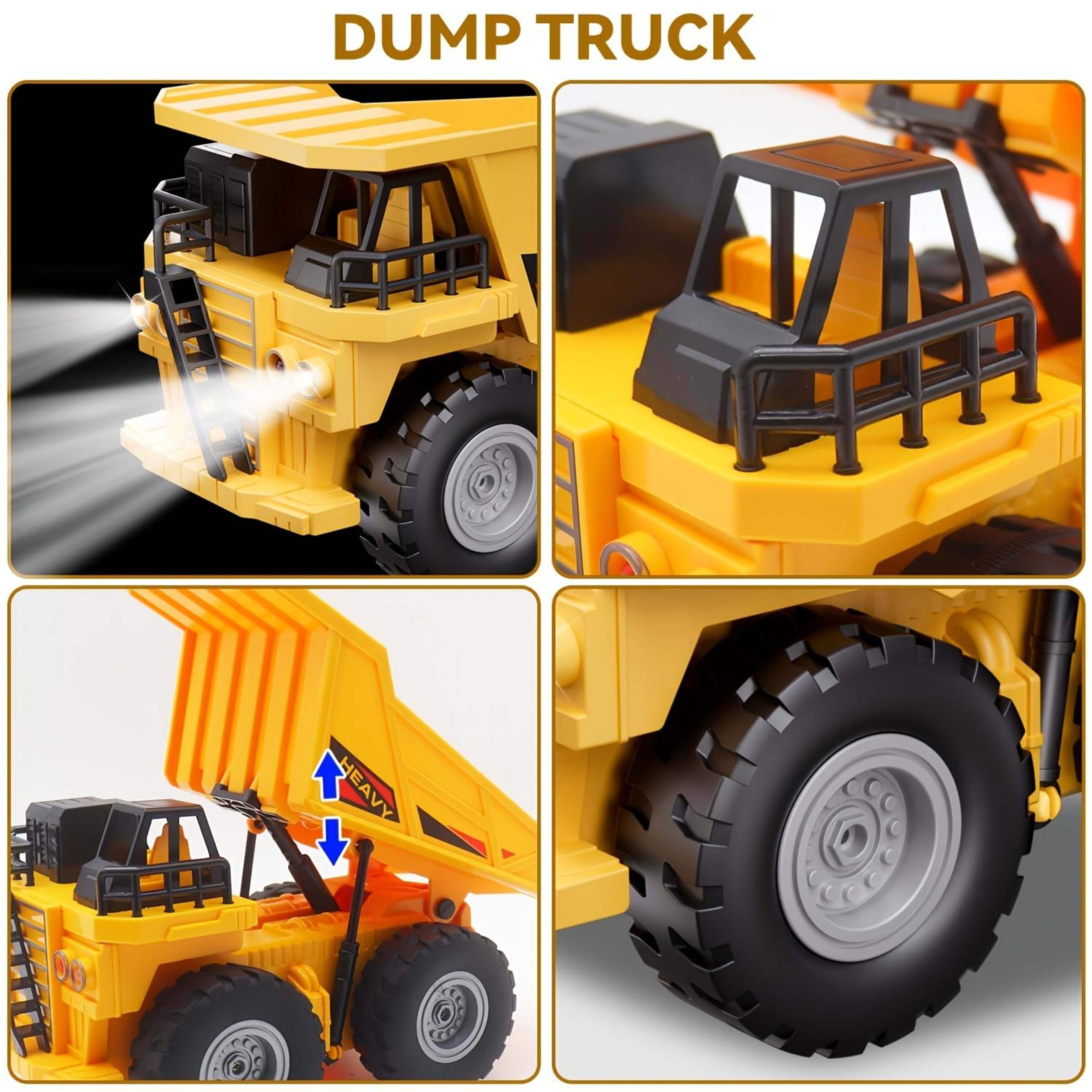 Remote Control Excavator Construction Vehicle Set  Educational Construction Toy For Children 19