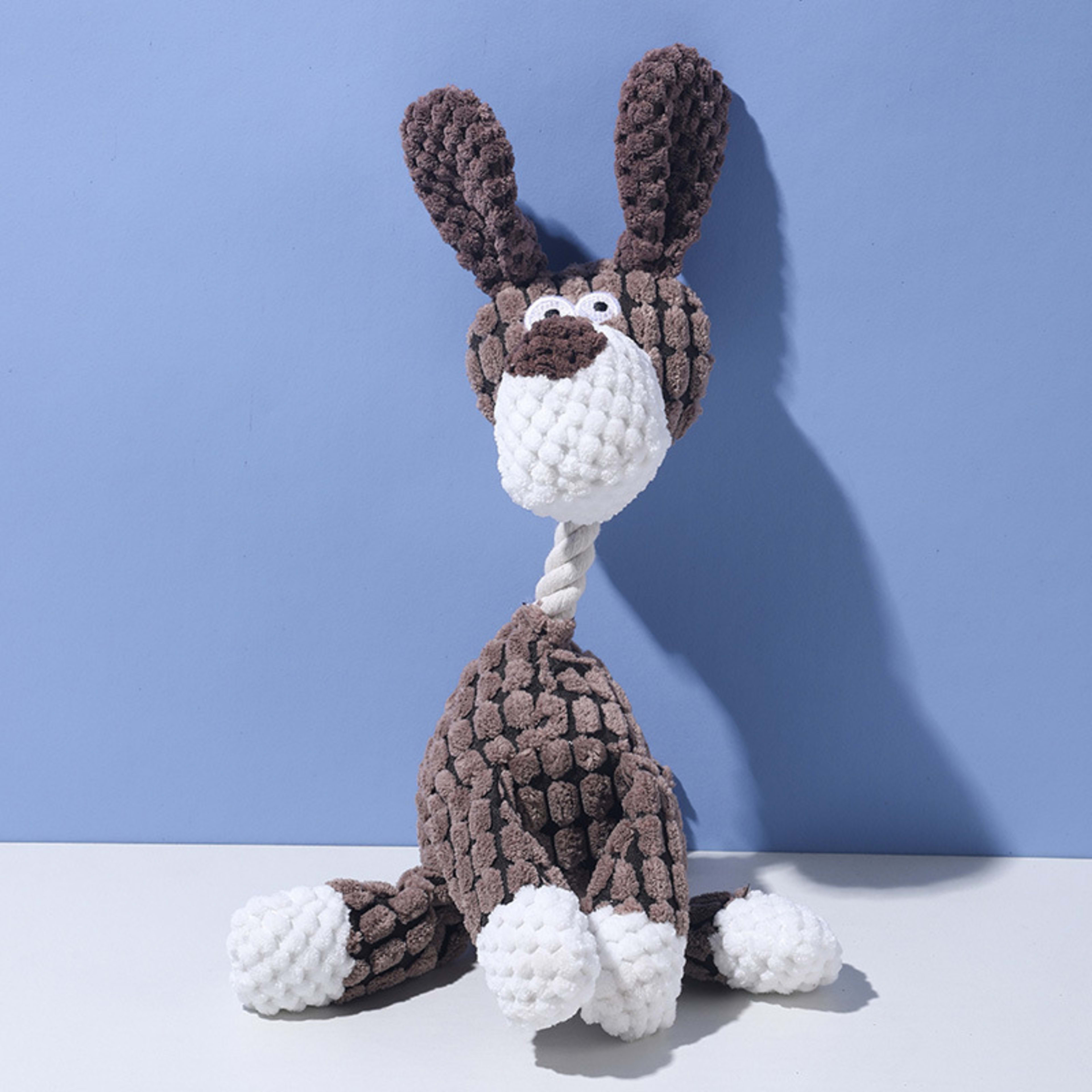 Funny Donkey Plush Dog Toy Squeaky Sound Interactive Chew Molar Pet Toy 3