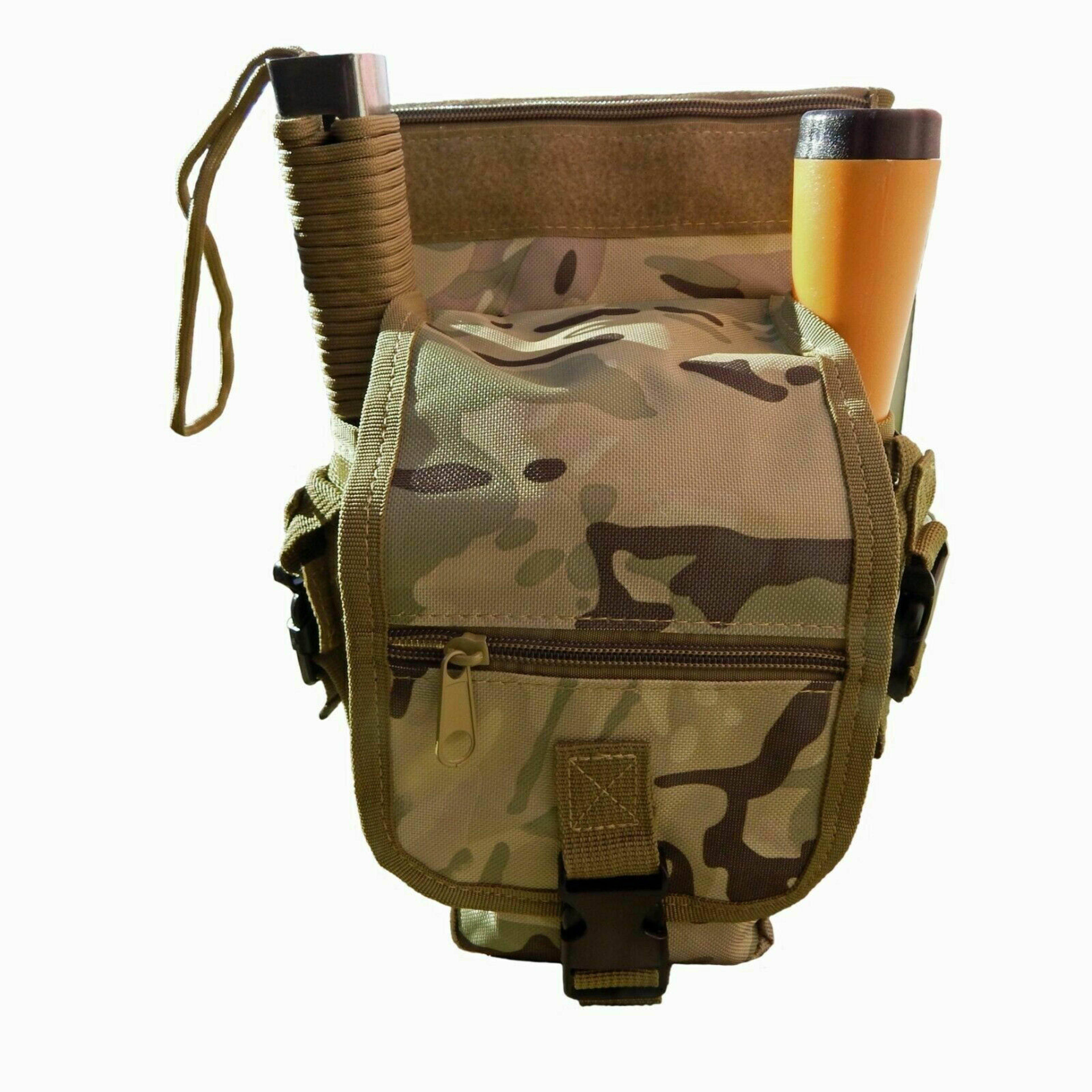 Metal Detecting Detector Accessory Standard Heavy Duty Camo Finds Pouch Bag NEW 5