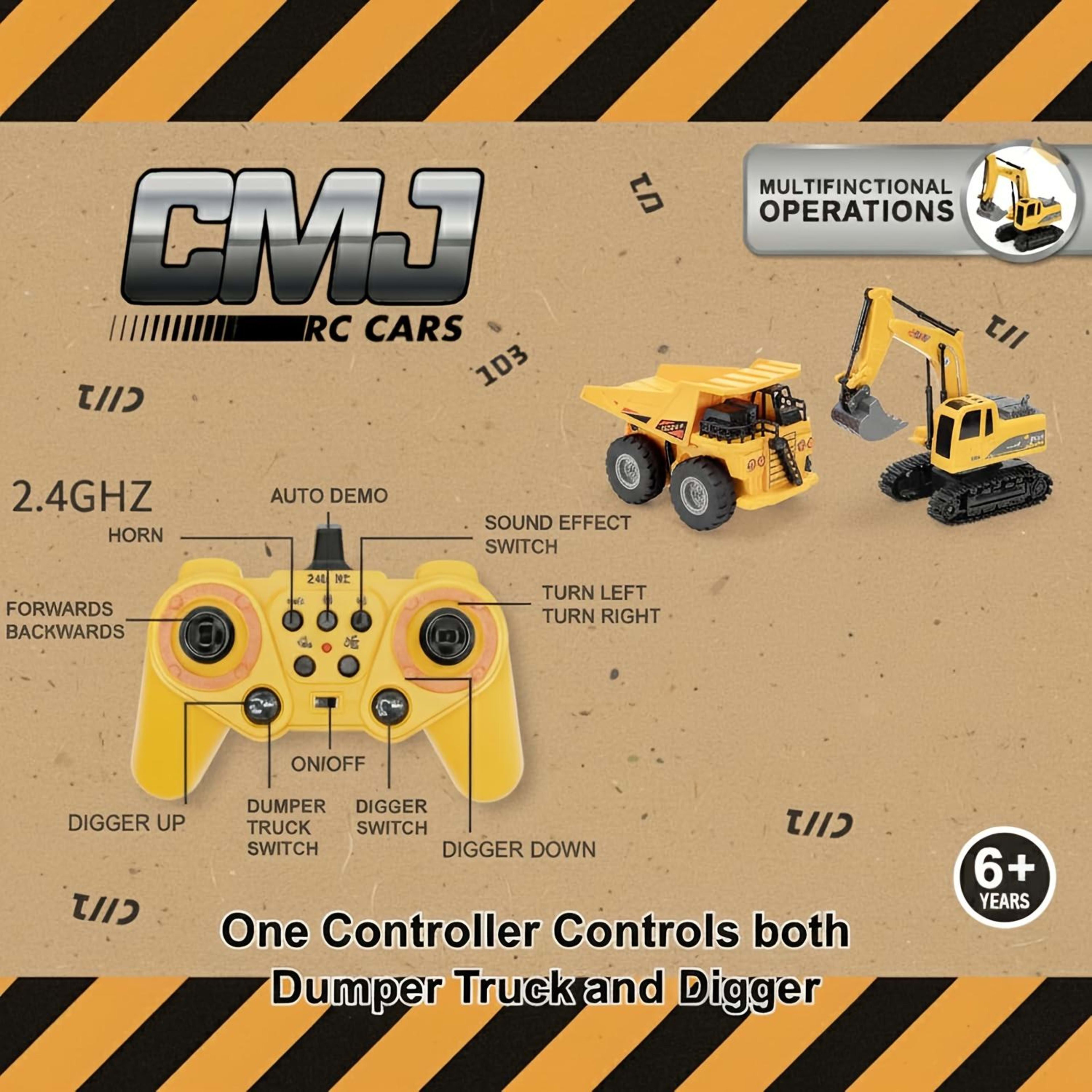Remote Control Excavator Construction Vehicle Set  Educational Construction Toy For Children 6