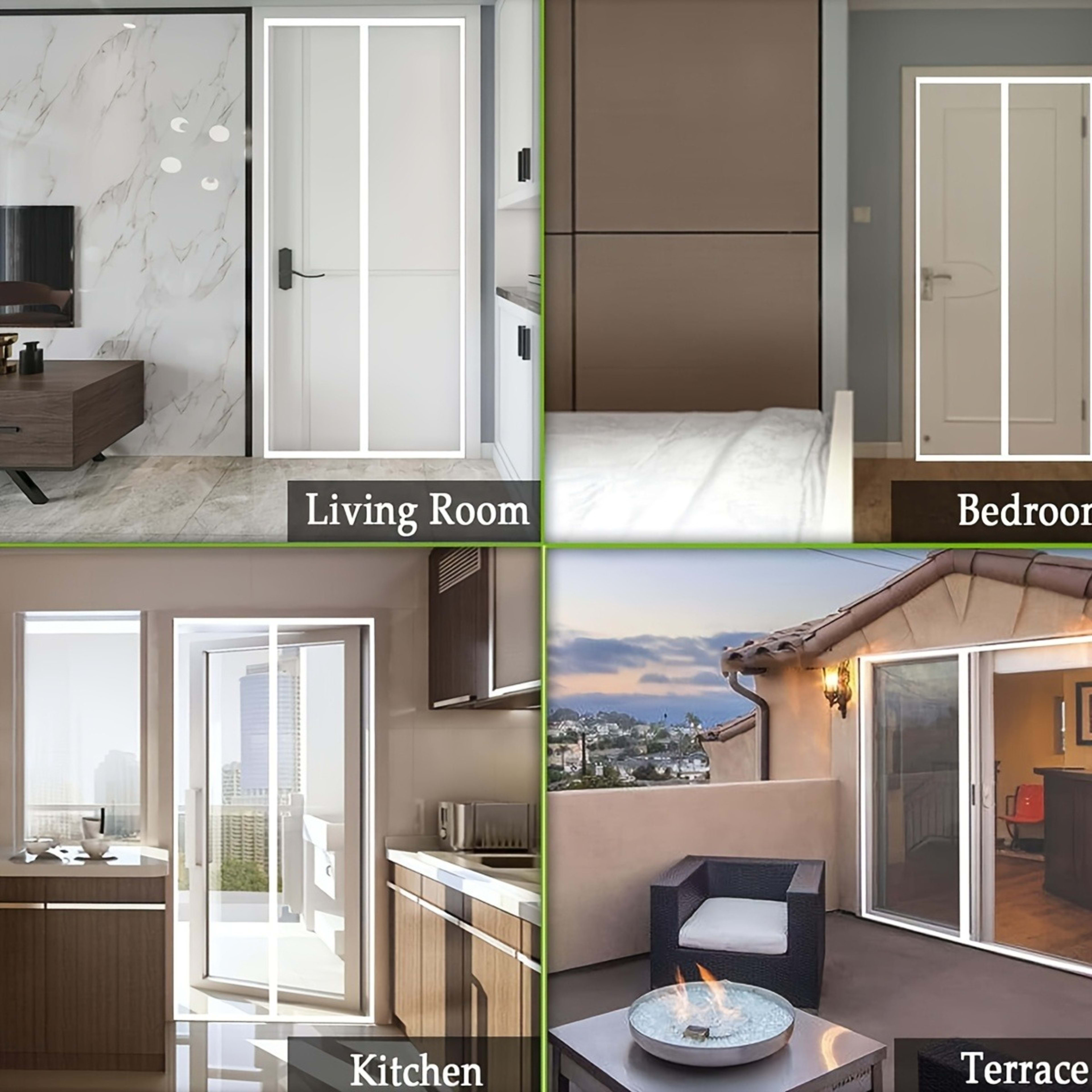 Magnetic Mosquito-proof Door Curtain, Summer Upgraded Screen Window, No Need To Drill, Mesh Curtain - Keeps Insects Out  3