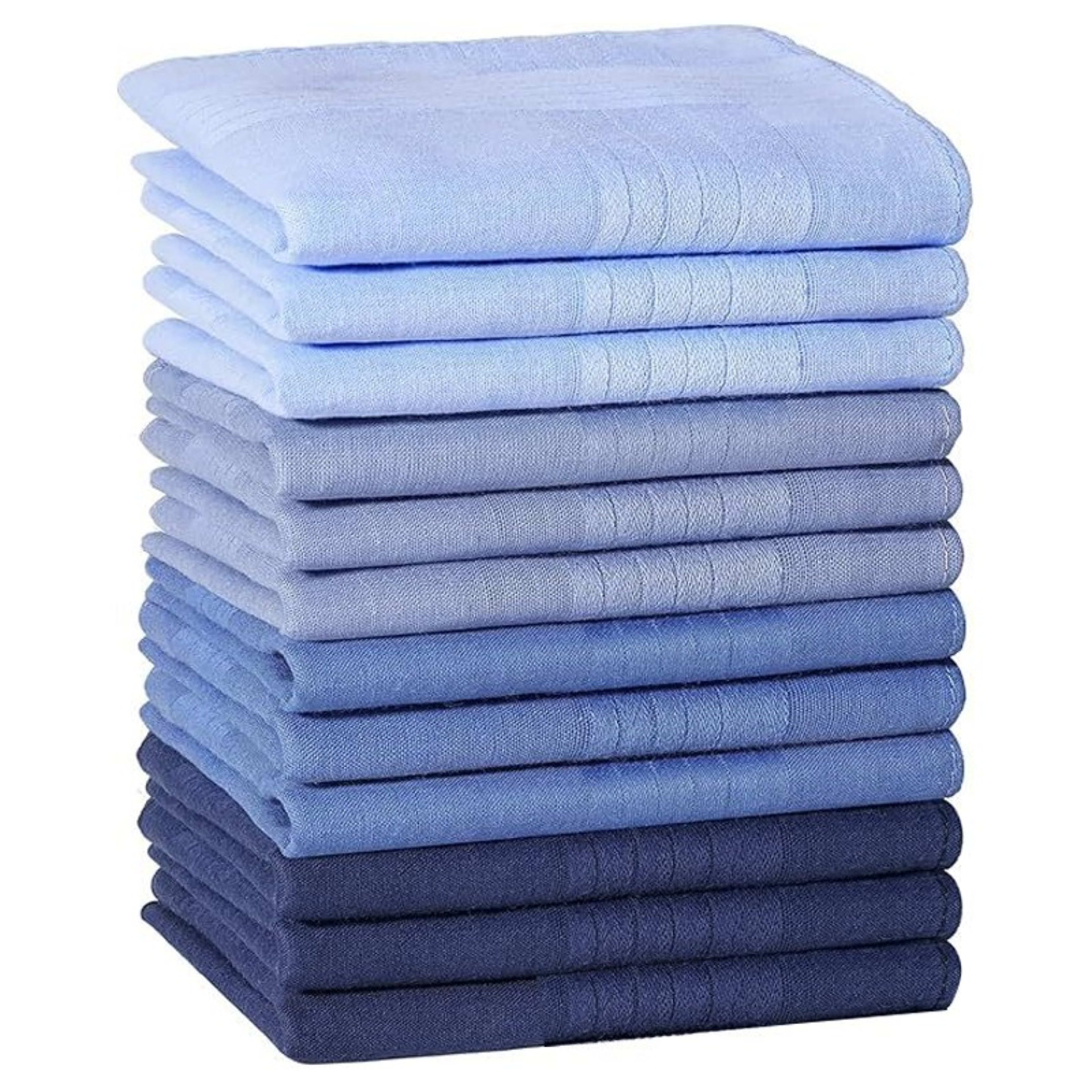 Men'S Cotton Gents Hankies Set, 12 Pack Large Handkerchiefs, Premium Pocket 3