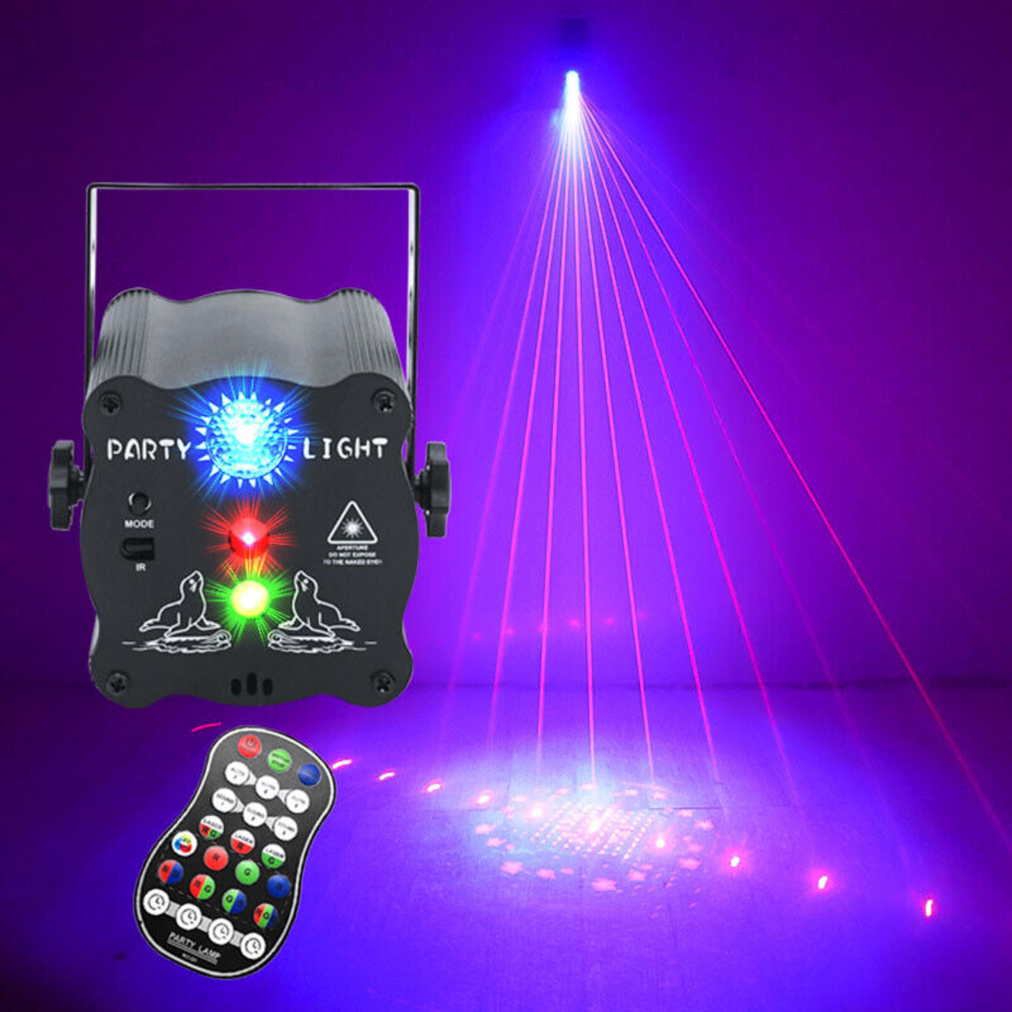 240 Patterns Laser Projector Stage Light LED RGB Party KTV Club USB Disco Light 5