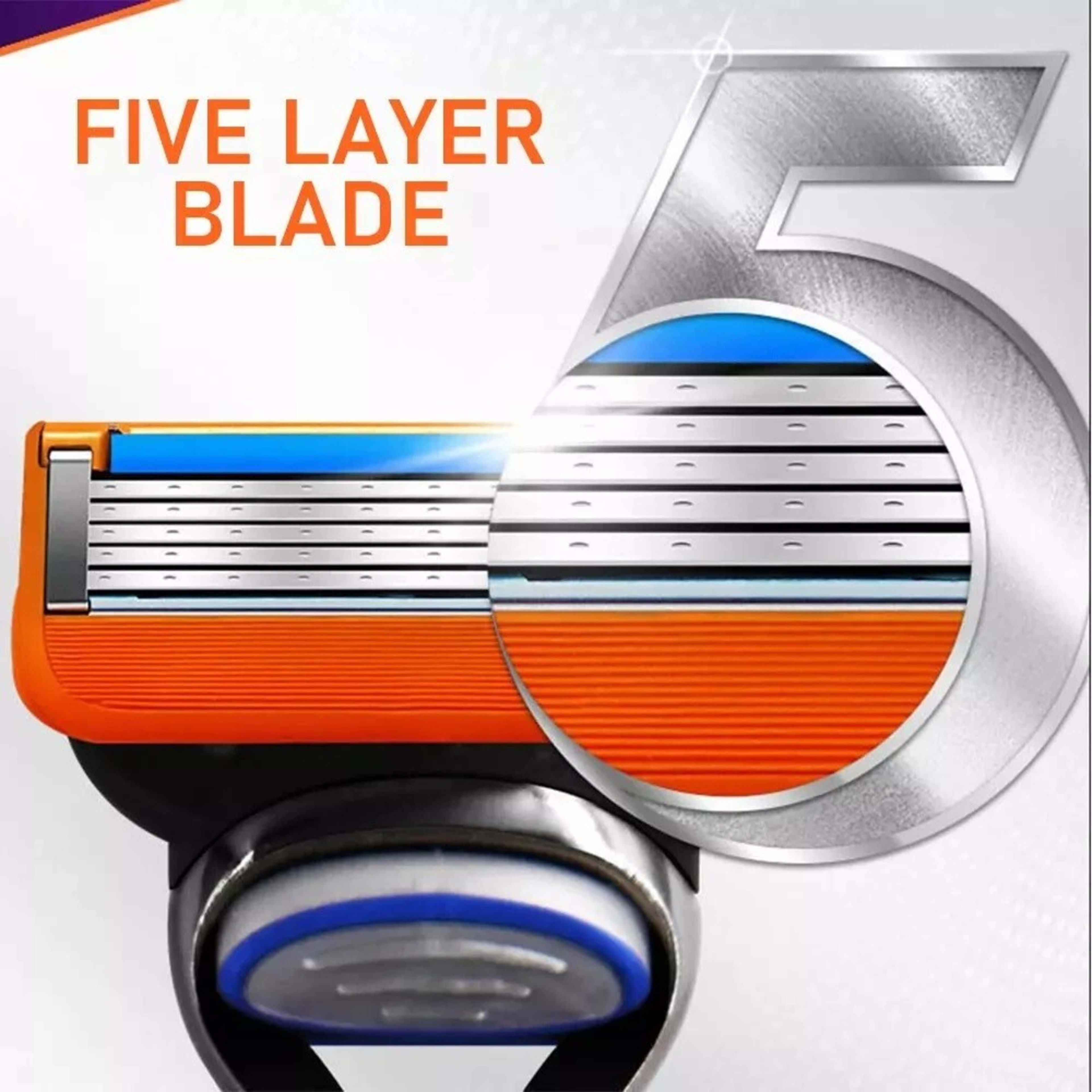 8PCS Disassembled Stainless Steel Shaver Blade Holder For Men's Razor Blades,Gillette Fusion Blade Refills Compatible