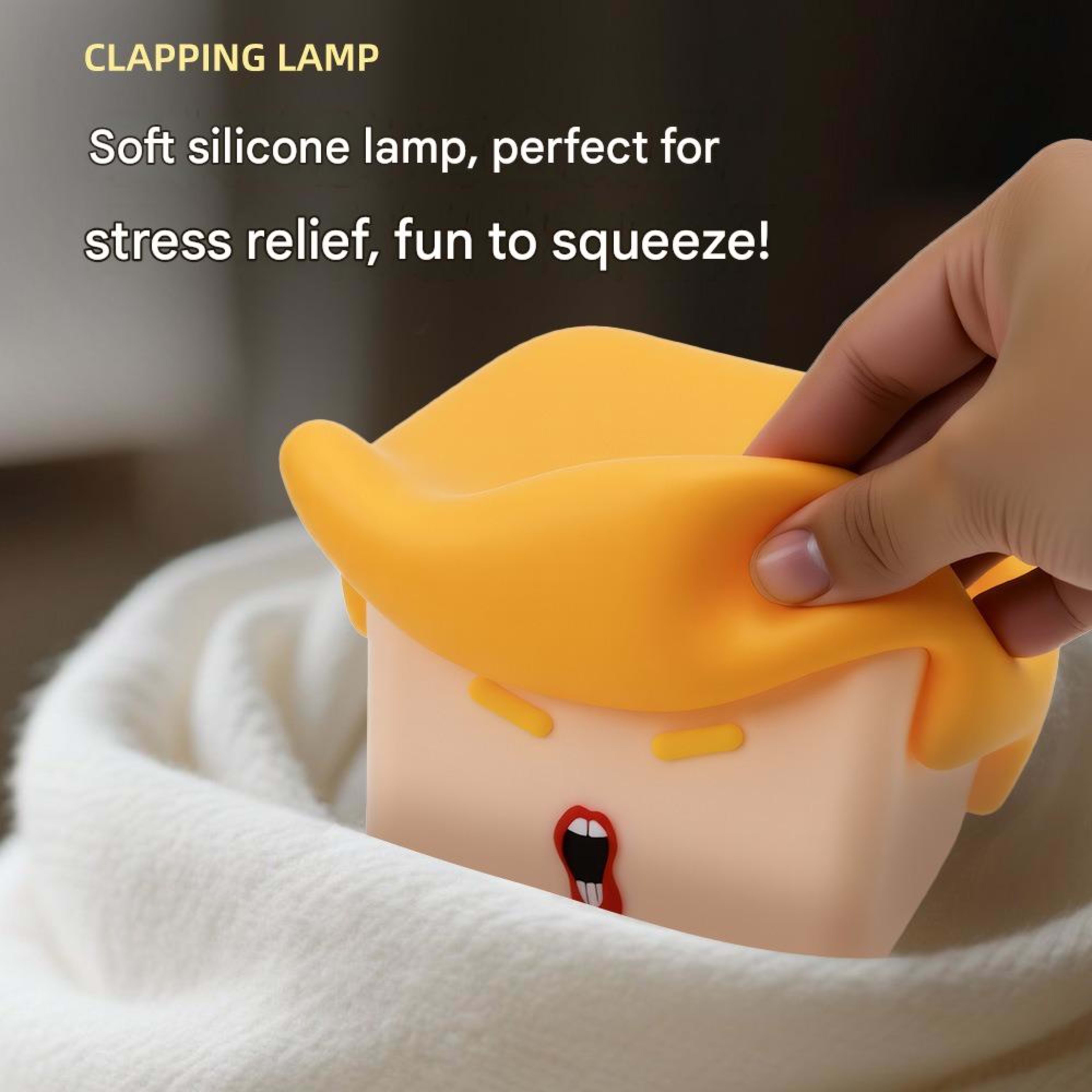 Silicone Pat Light Duck Sleeping Light USB Rechargeable Atmosphere Light Birthday Gift Three-speed Bedroom Bedside Light