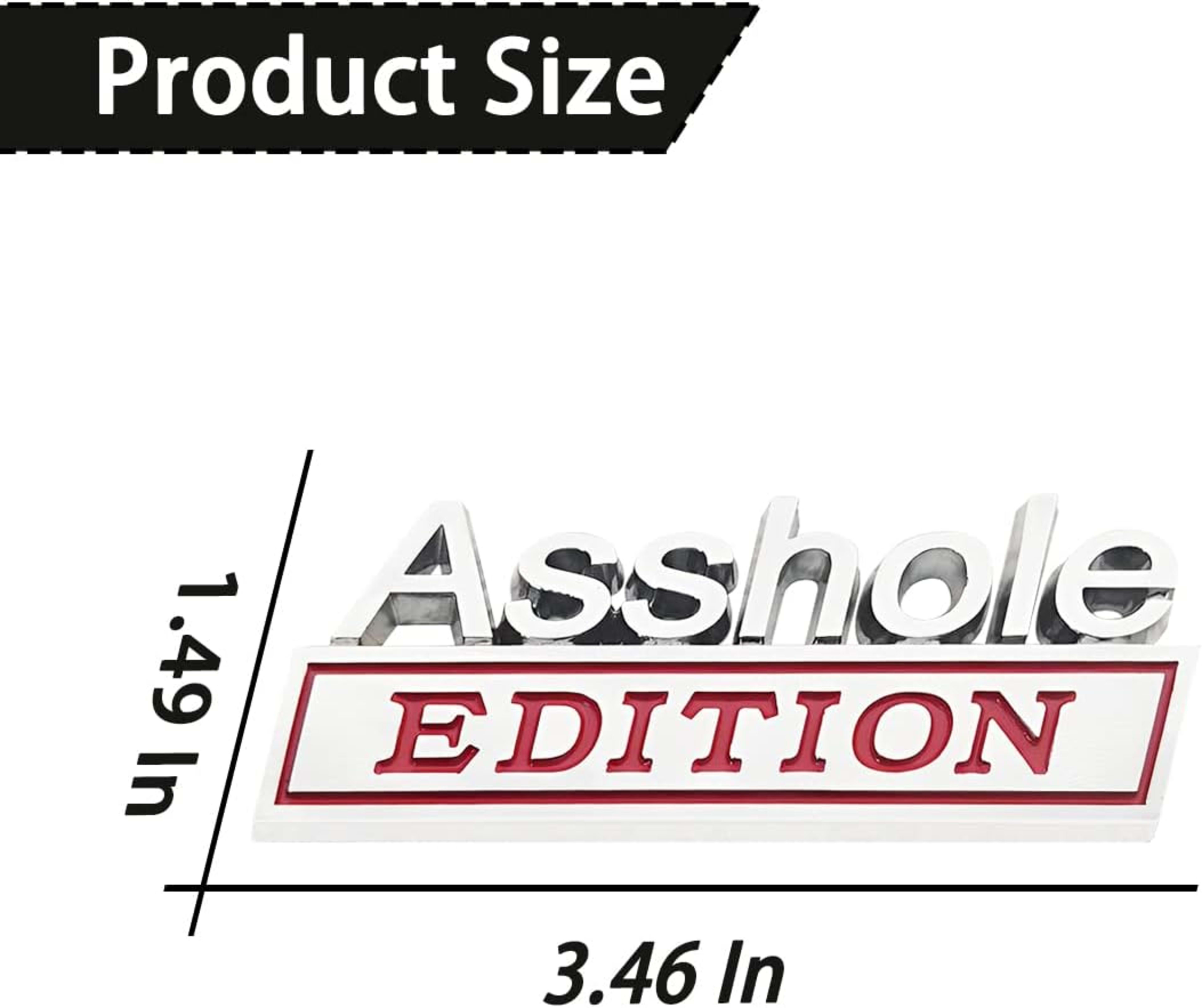 2pcs Emblem Car Decal, 3D Metal Letter Badge For Auto Front Hood, Trunk, Fender, Strong Adhesive Car Replacement Sticker 3