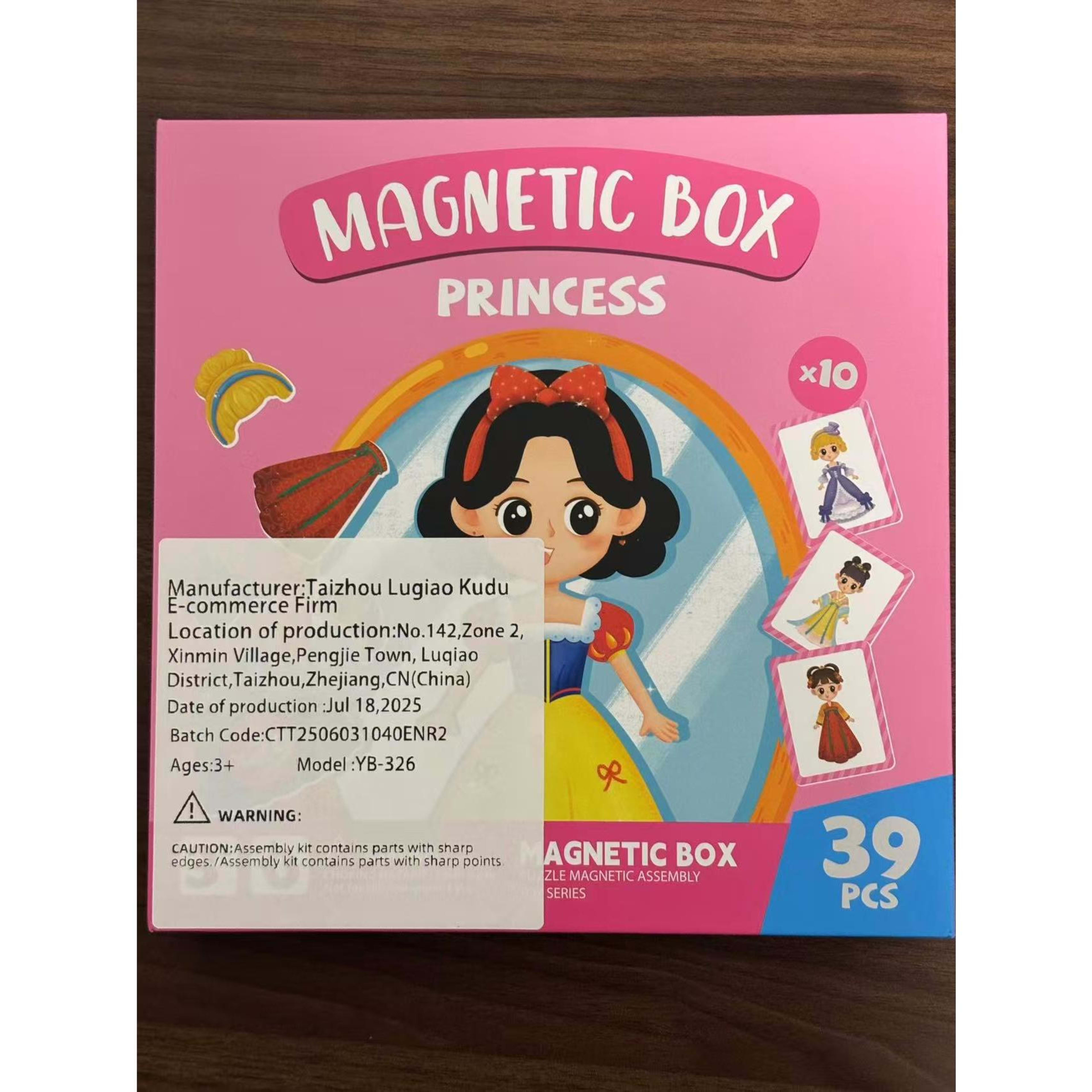 Princess Dress-Up Puzzle Toy Portable Magnetic Case With 10 Cards And 29 Puzzle Pieces Educational Dress-Up Toy For Chil 4