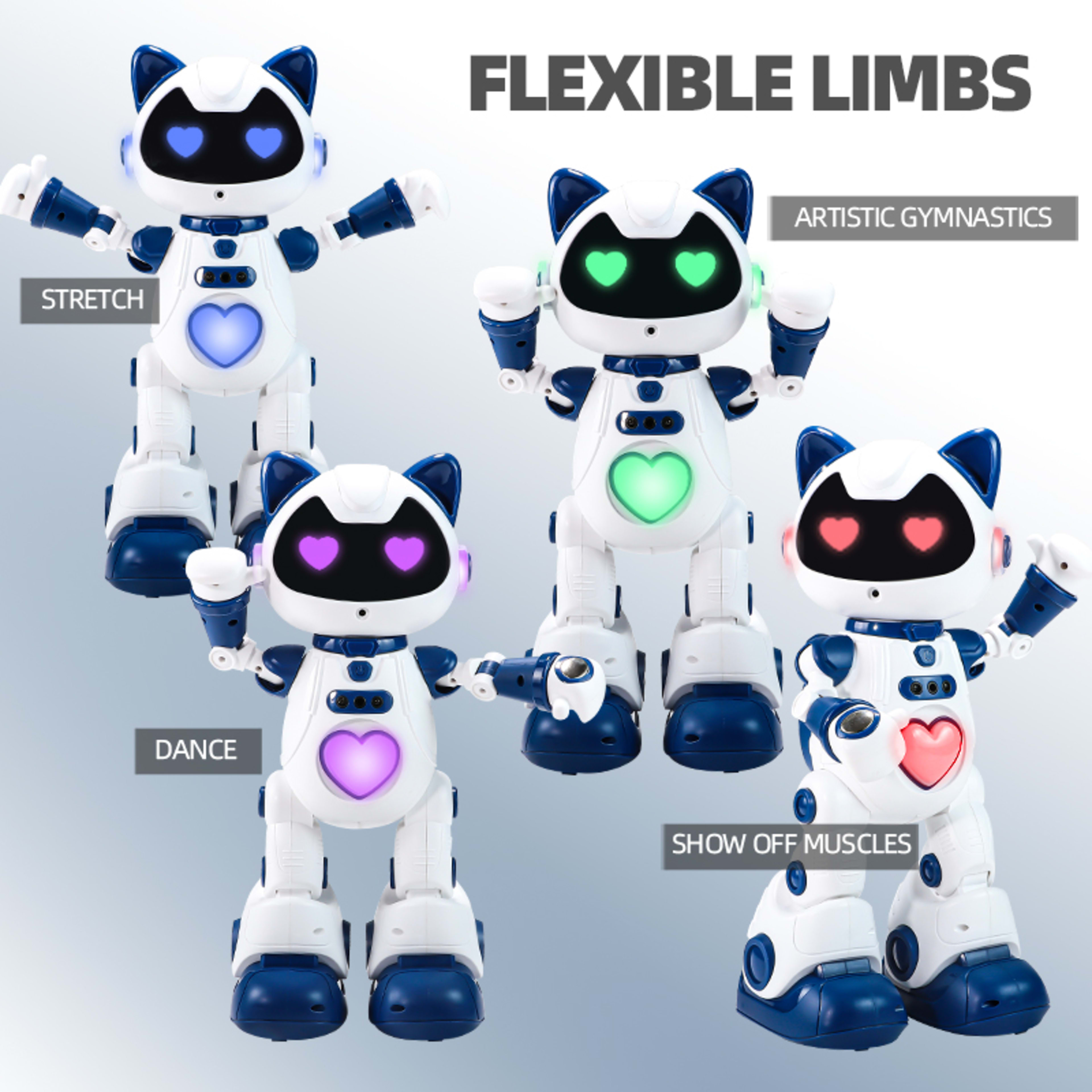Intelligent Programming Gesture Induction Robot Spray Cool Breathing Lamp Children's Toys 10